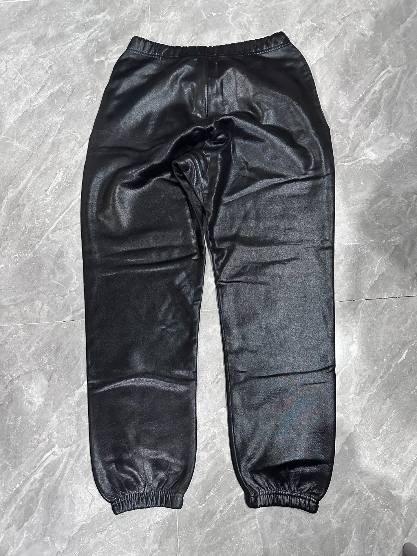 Gallery Dept Waxed Leather Sweatpants — front