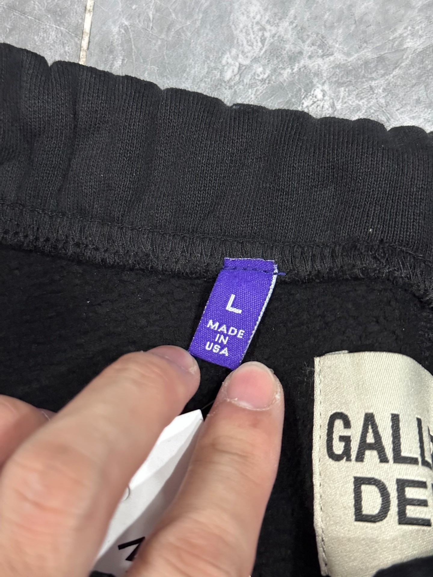 Gallery Dept Waxed Leather Sweatpants — back