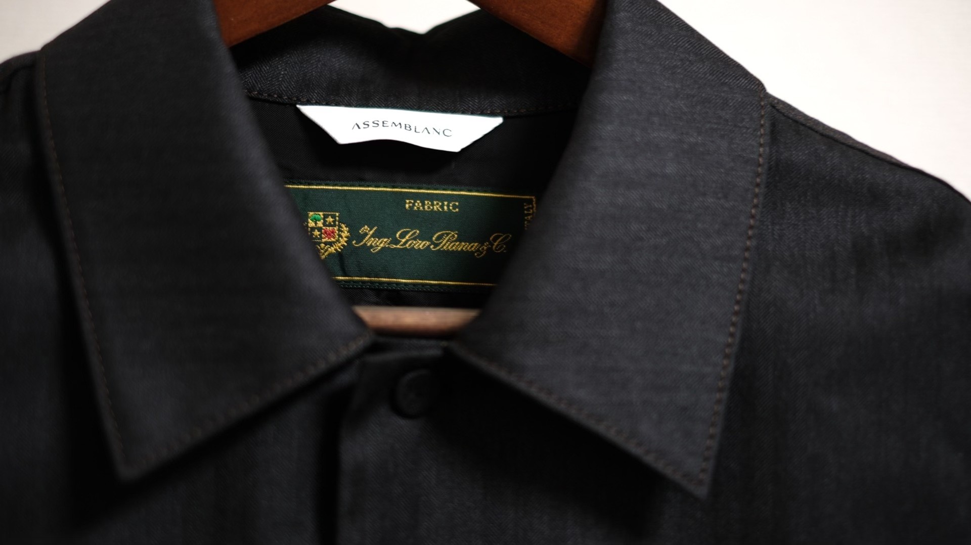 Assemblanc Loro Piana Wool Shirt-Jacket — detail