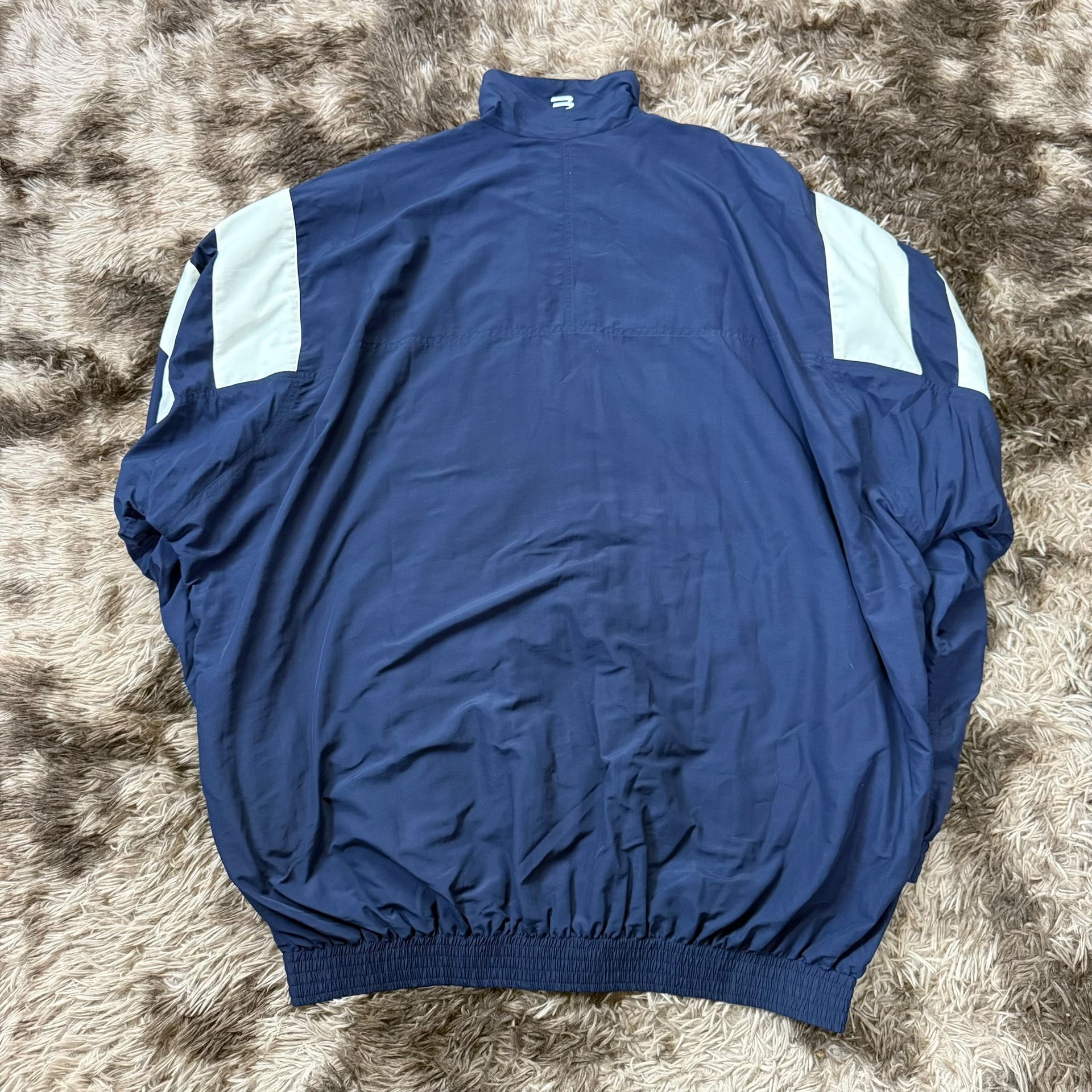 Balenciaga Sportyb Blue White Windbreaker — back