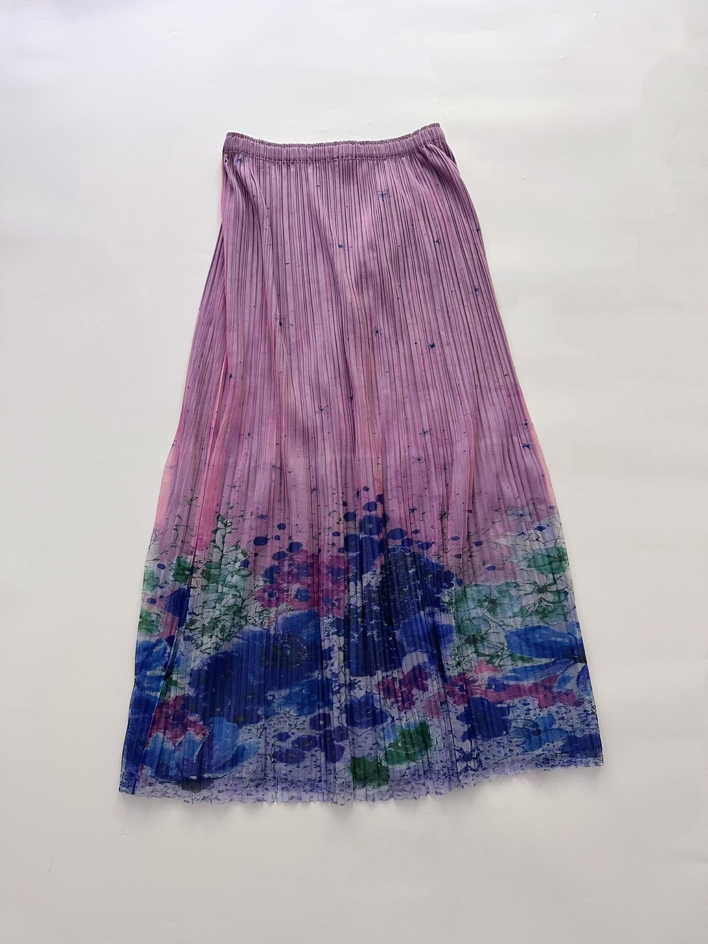 Issey Miyake Pleats Please Purple Pleated Skirt