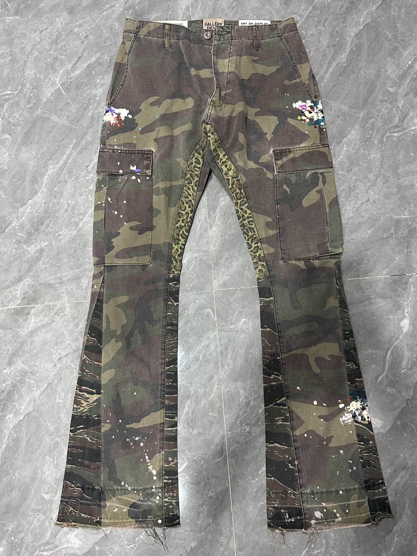 Gallery Dept Camo Flared Cargo Pants