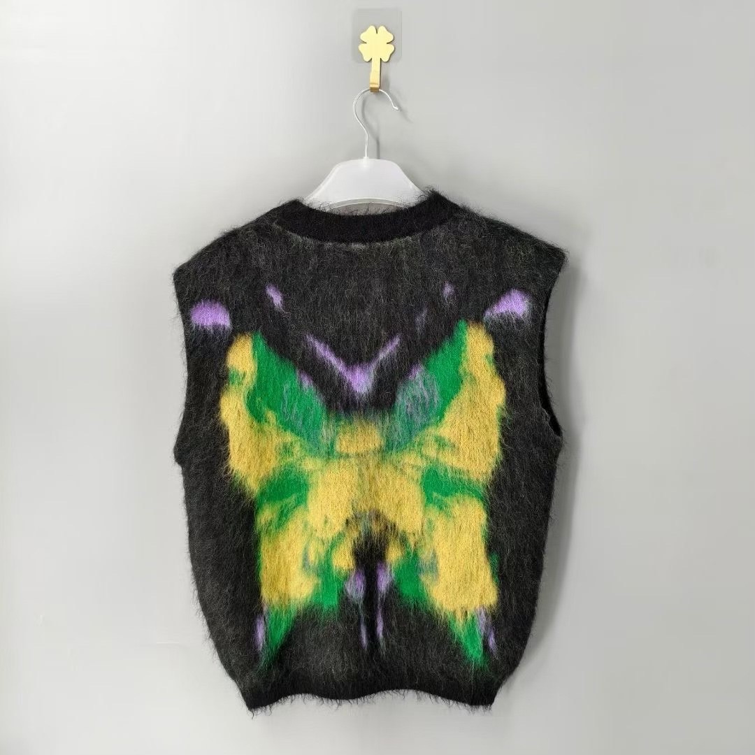 Louis Vuitton Butterfly Mohair Vest — front