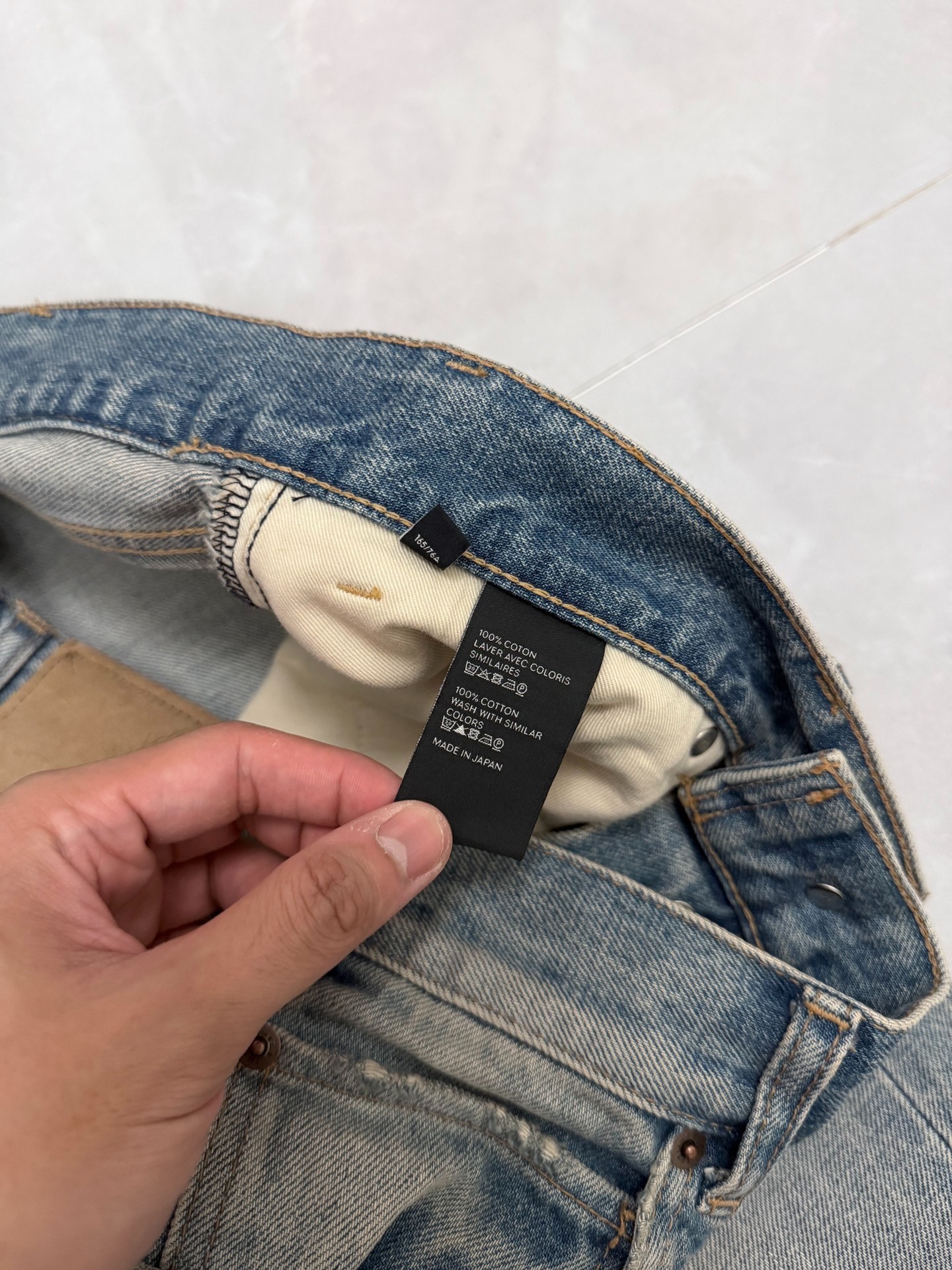 Celine SS23 Men’s Loose Ripped Jeans — back