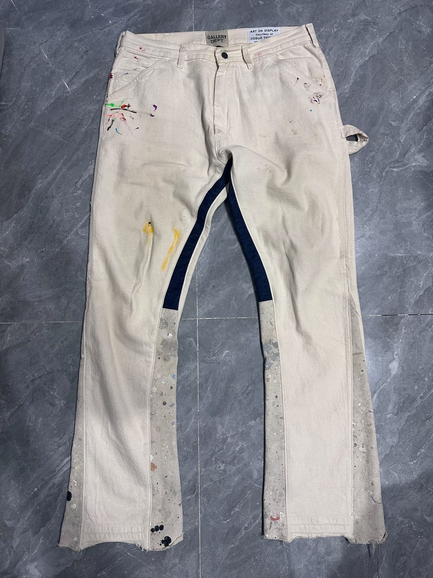 Gallery Dept Paint-Splatter Flared Jeans