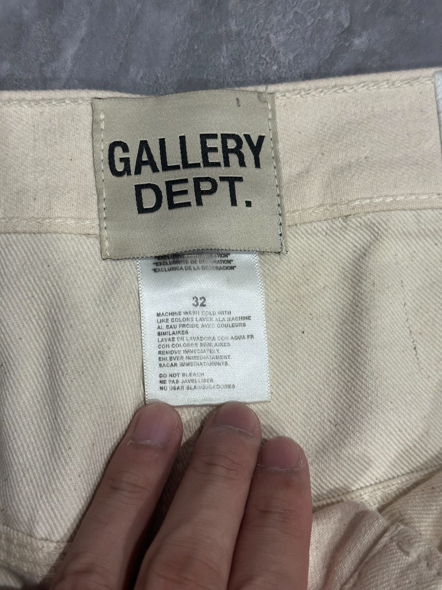 Gallery Dept Paint-Splatter Flared Jeans — back