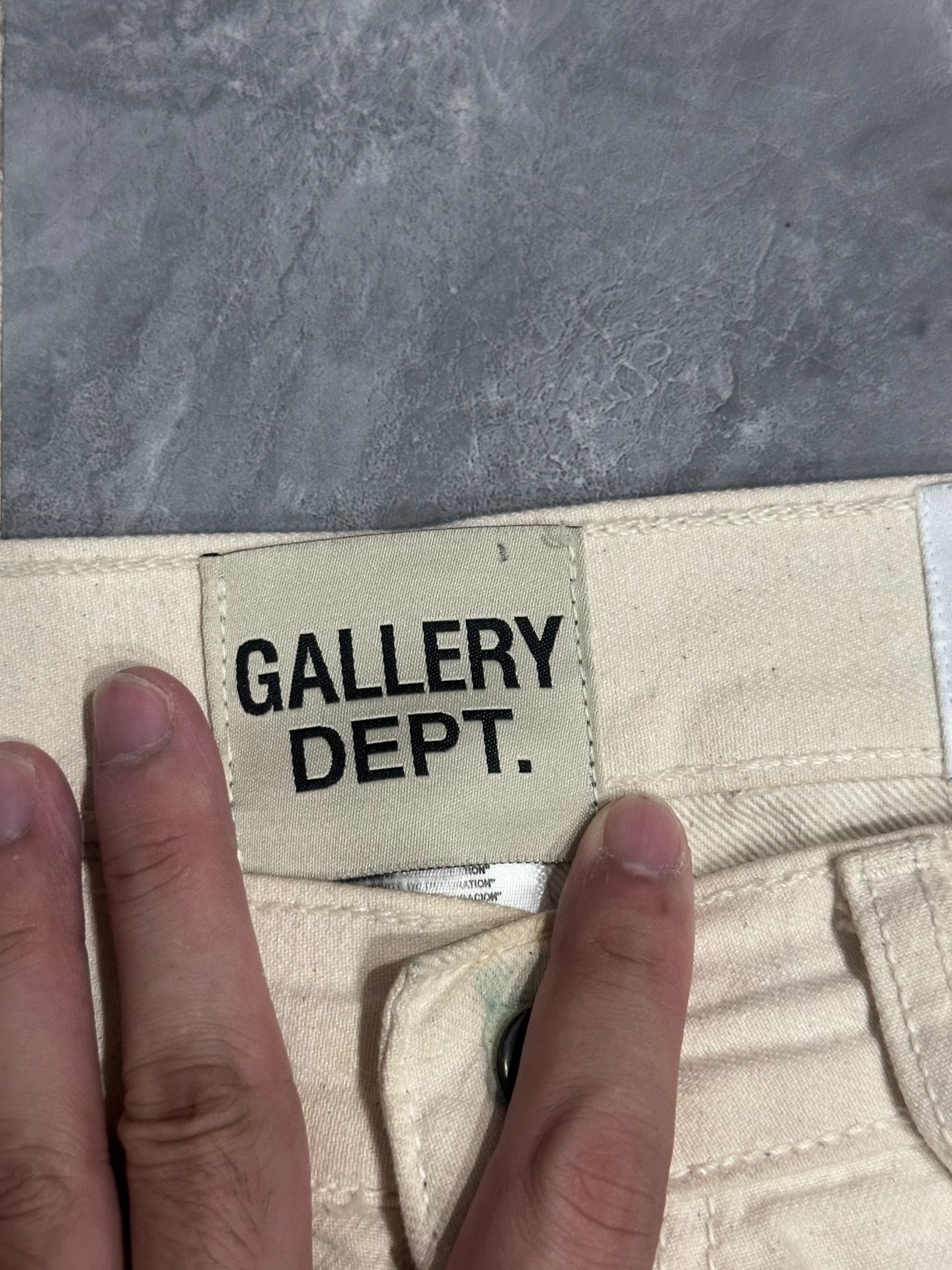 Gallery Dept Paint-Splatter Flared Jeans — detail
