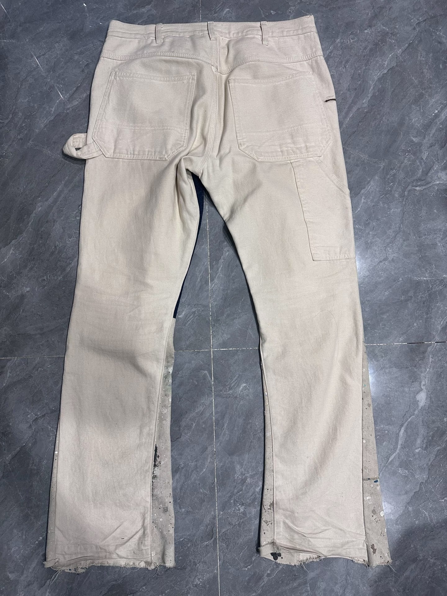 Gallery Dept Paint-Splatter Flared Jeans — front