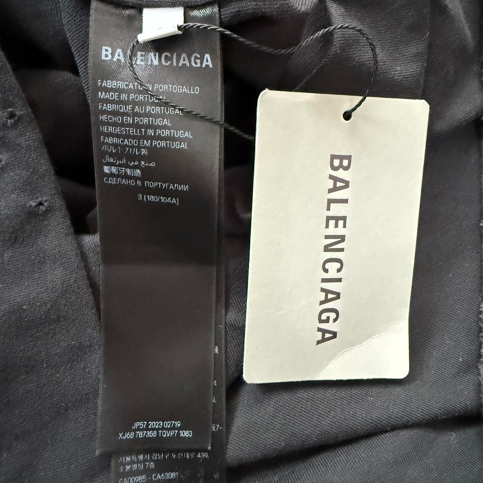Balenciaga SS24 Antwerpen Palace T-Shirt — label