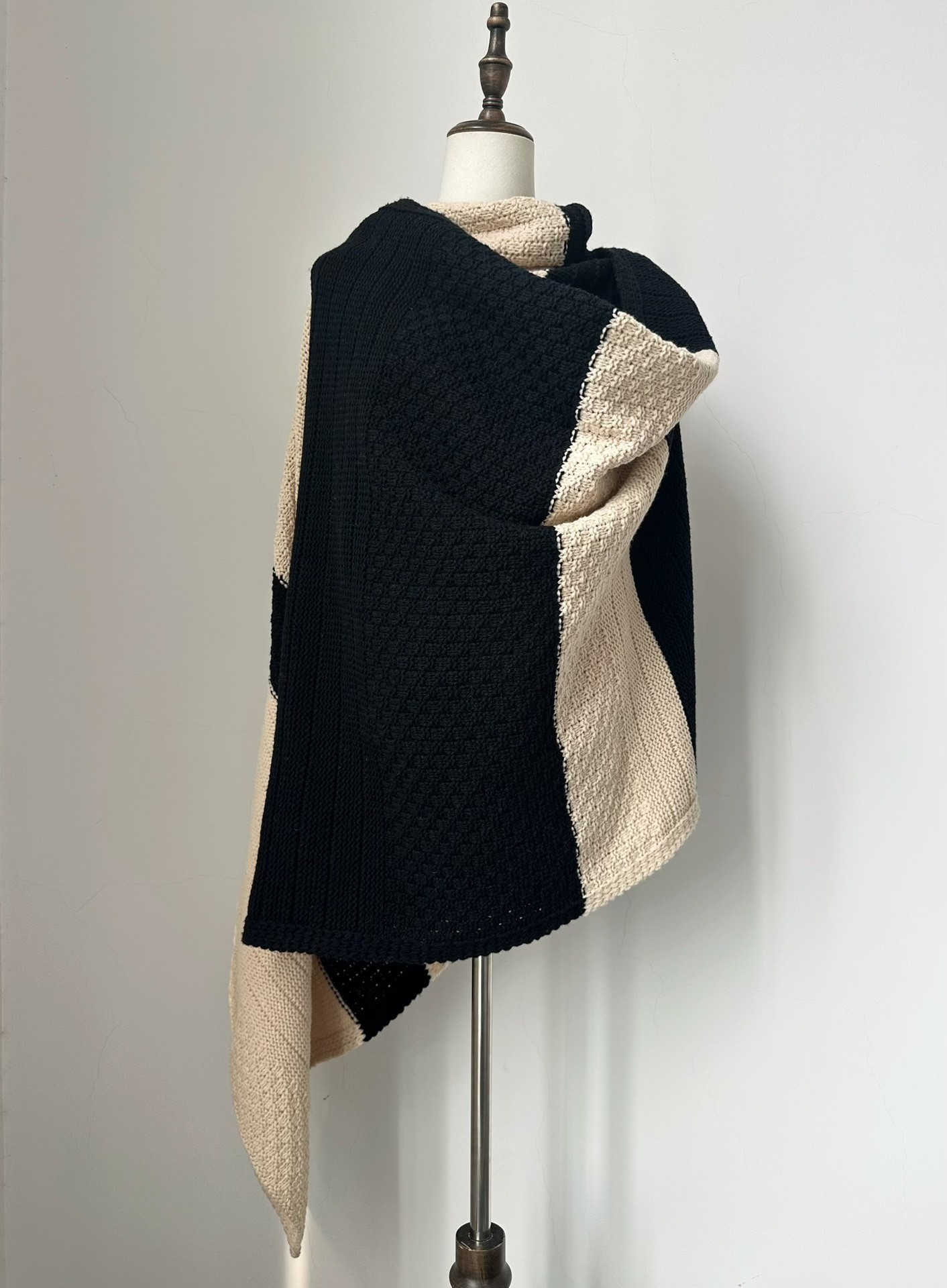 Yohji Yamamoto 2002 Runway Knit Shawl Top