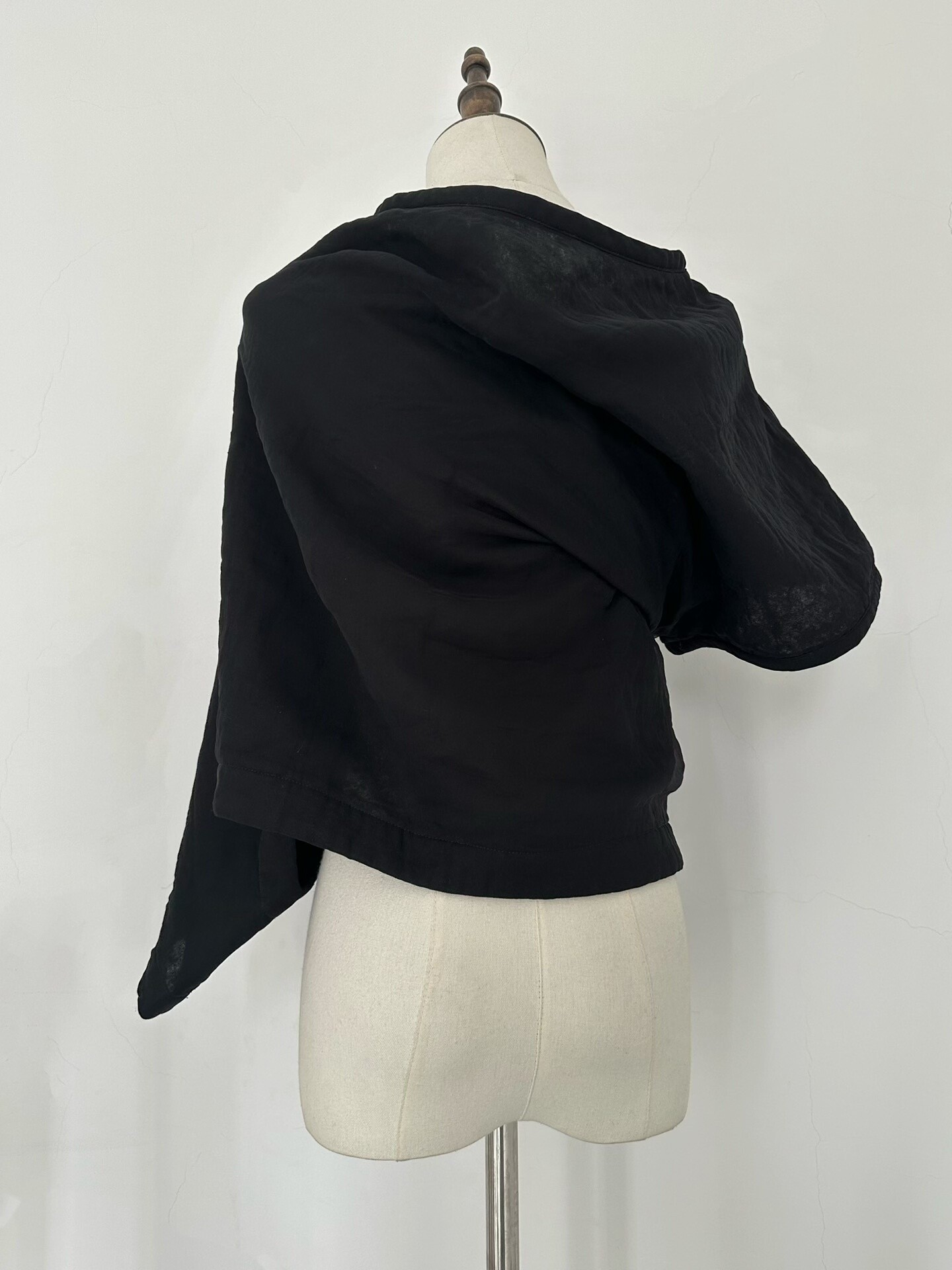 Comme des Garcons Asymmetrical Short-Sleeve Top — front