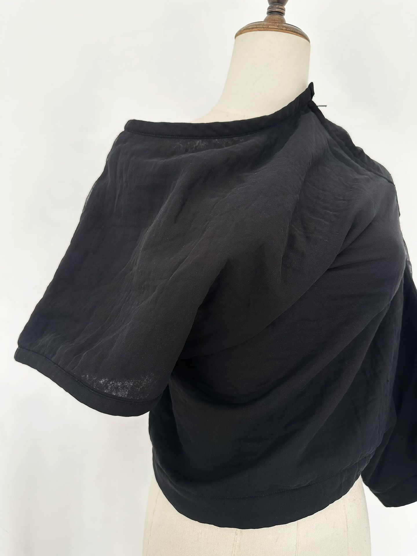 Comme des Garcons Asymmetrical Short-Sleeve Top — label