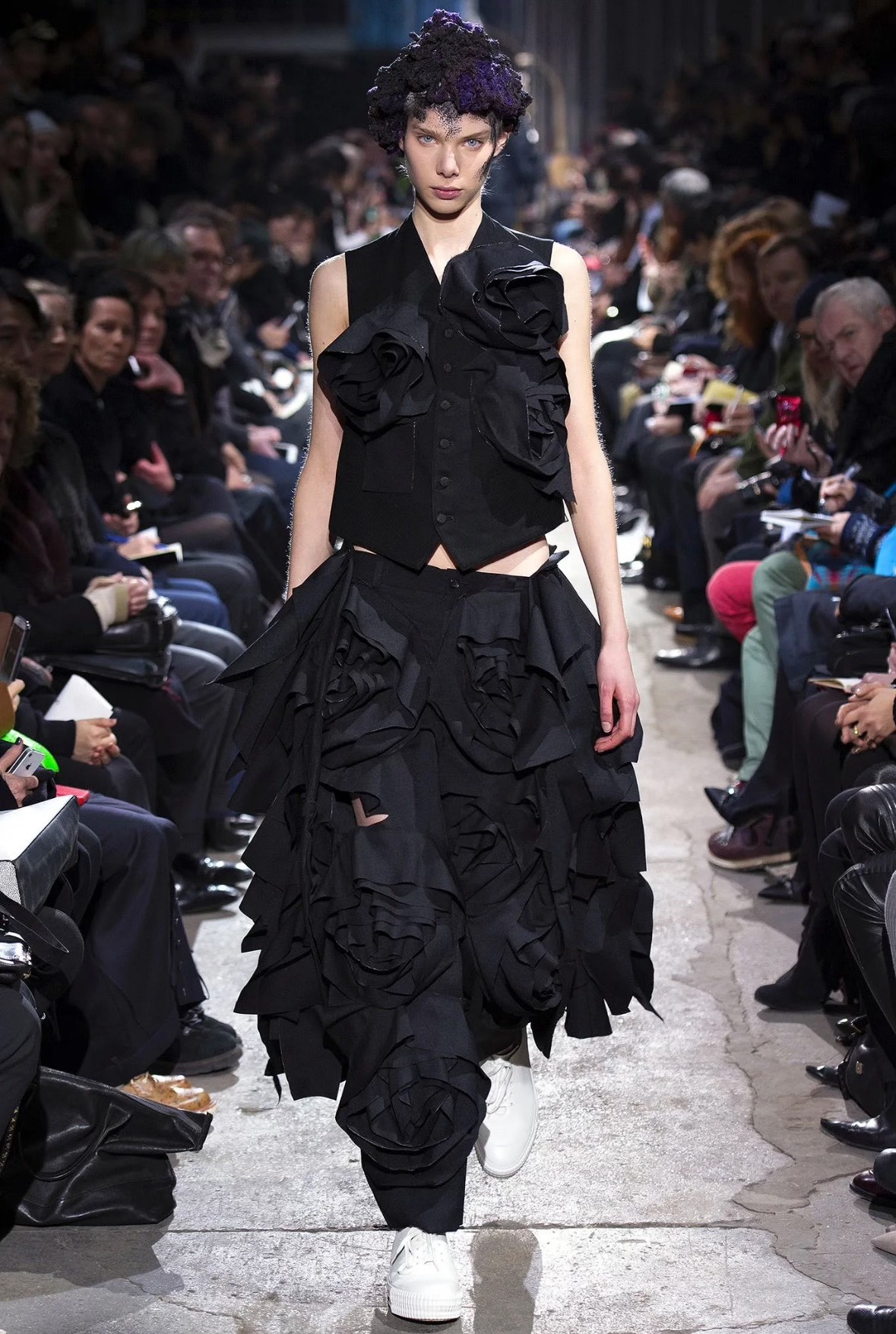 Comme des Garçons 3D Rose Sleeveless Top — front