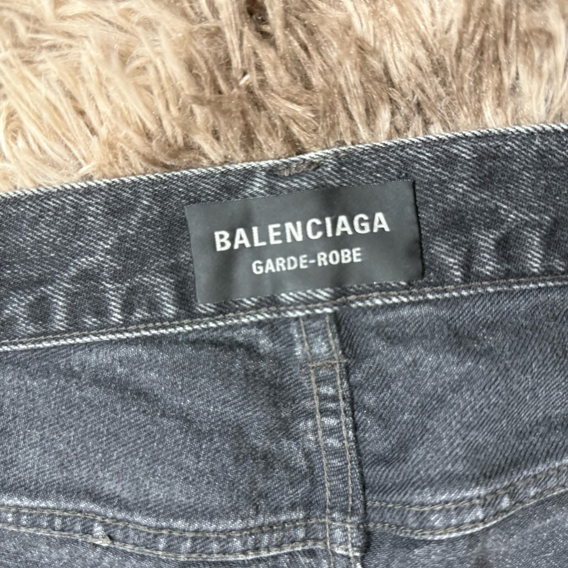Balenciaga SS24 Mid-rise Flared Jeans — front
