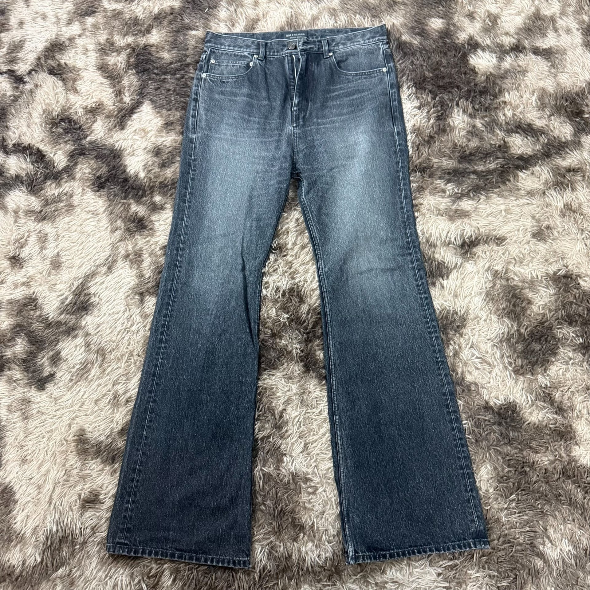 Balenciaga SS24 Mid-rise Flared Jeans