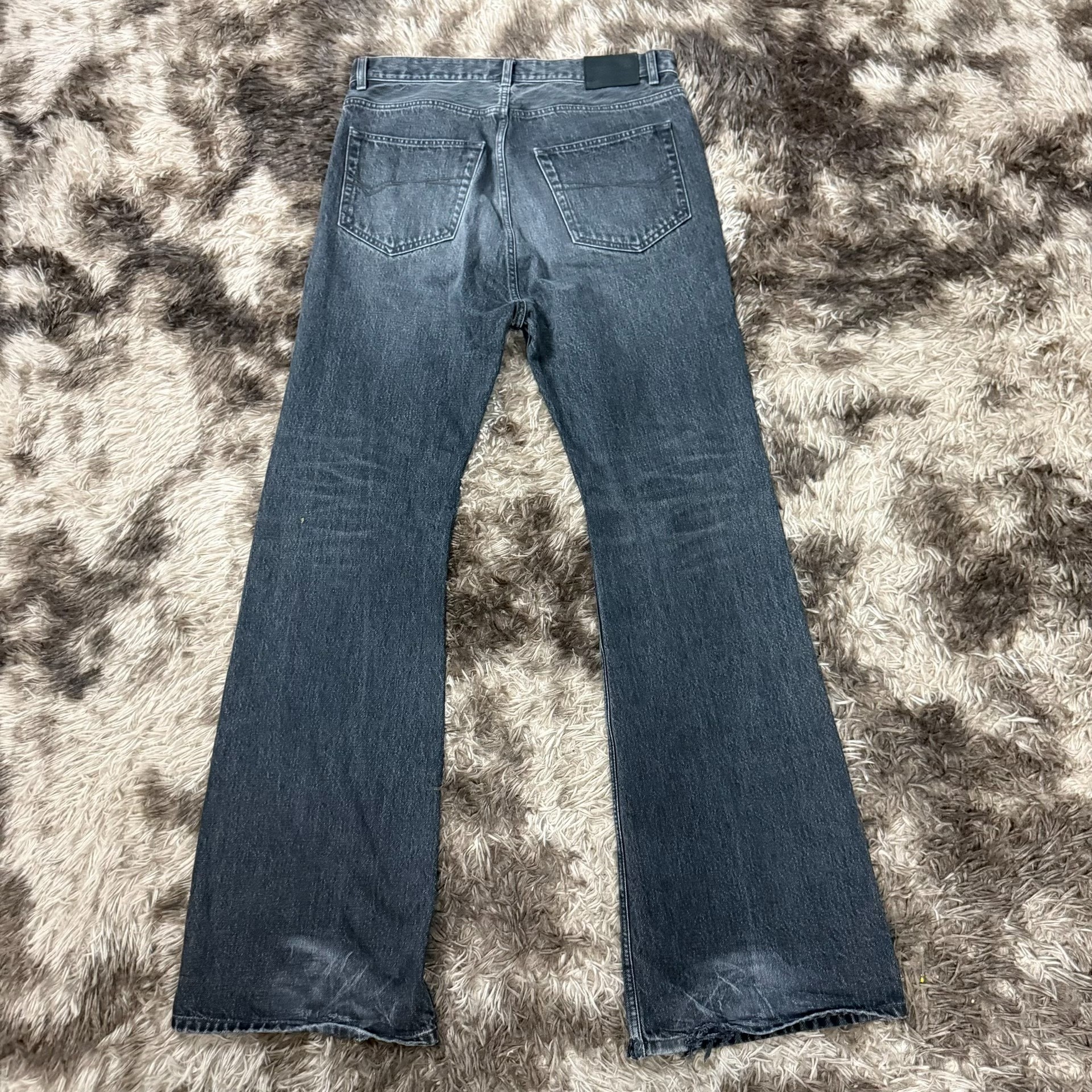 Balenciaga SS24 Mid-rise Flared Jeans — back