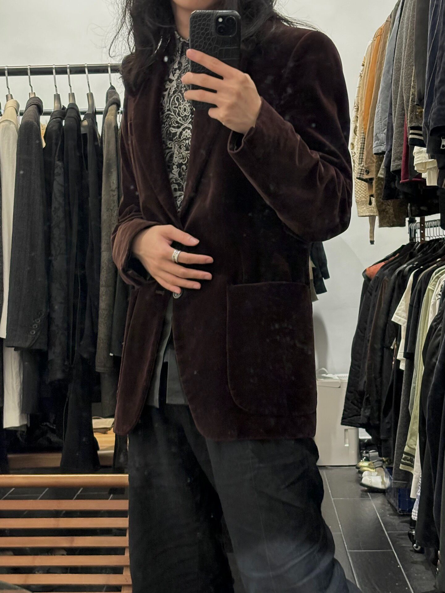 Maison Martin Margiela 2001 Velvet Blazer — front