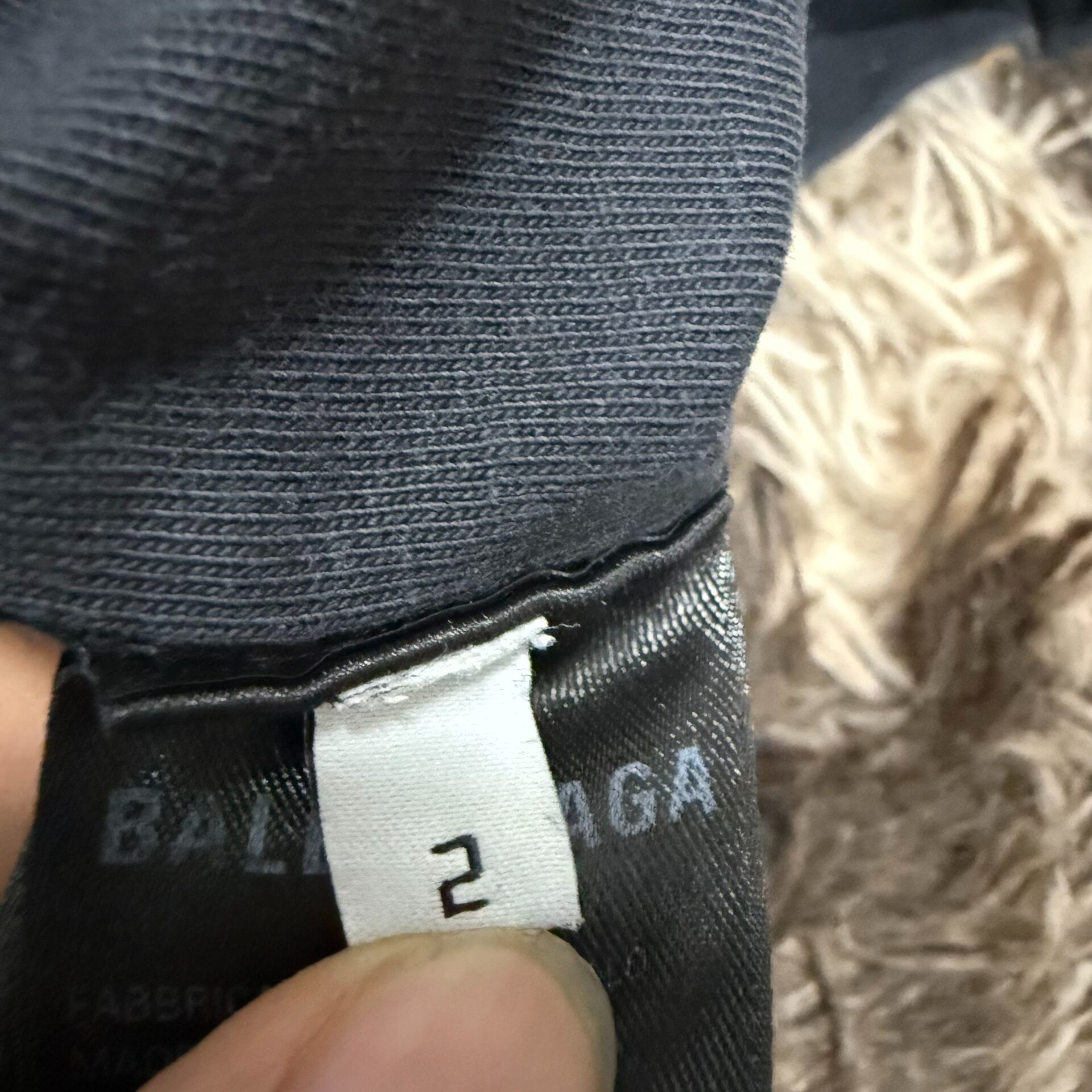 Balenciaga BFRND Black Short-Sleeve Tee — detail