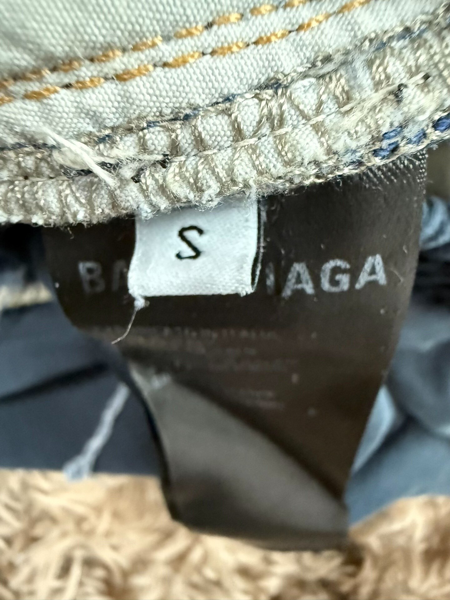 Balenciaga FW22 Baggy Denim Jeans — back