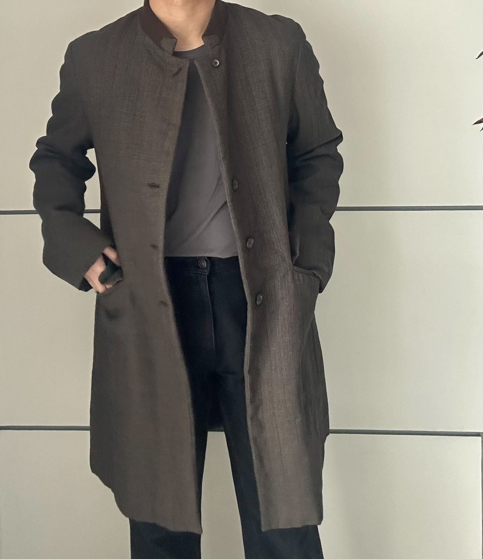 Dries Van Noten Dark Brown Coat