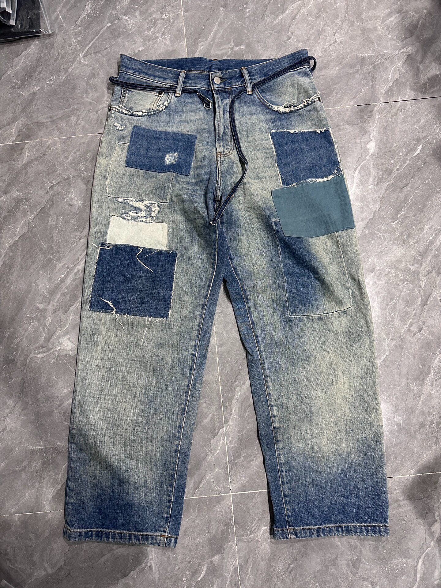 Acne Studios FW21 Loose Patch Denim Jeans
