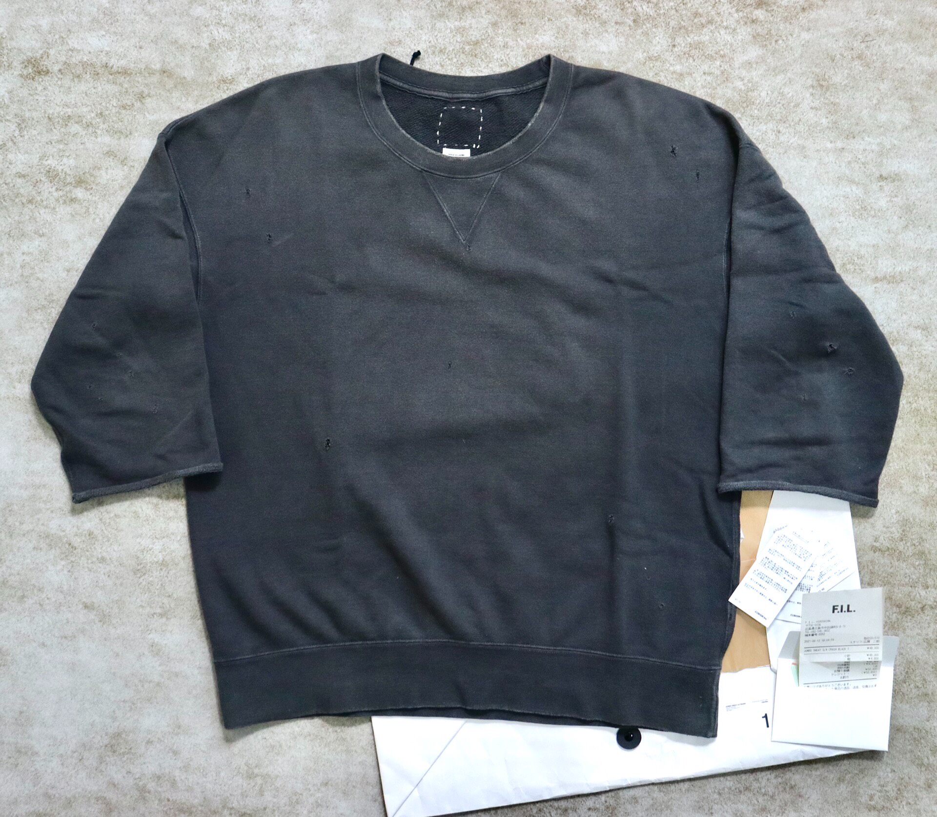 Visvim Jumbo 3/4 Sleeve Sweatshirt