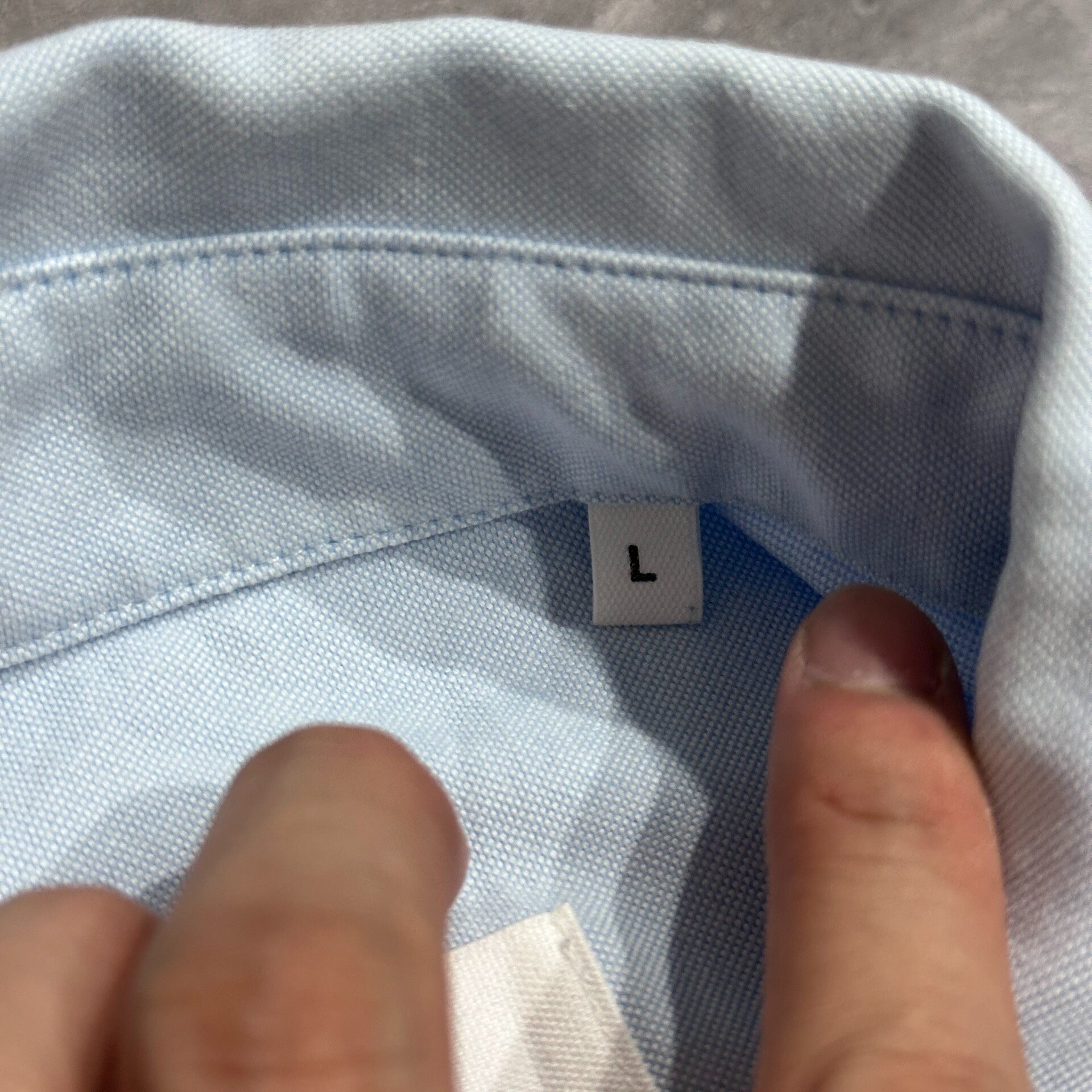 AMI Paris Light Blue Heart Shirt — back