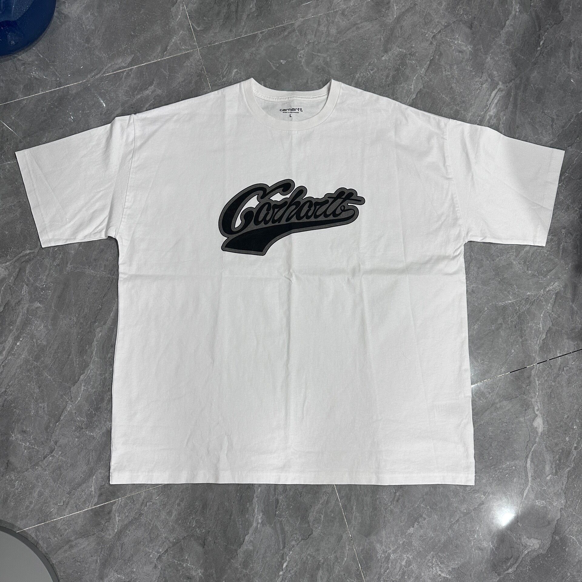 Carhartt Black Cursive Short-Sleeve Tee