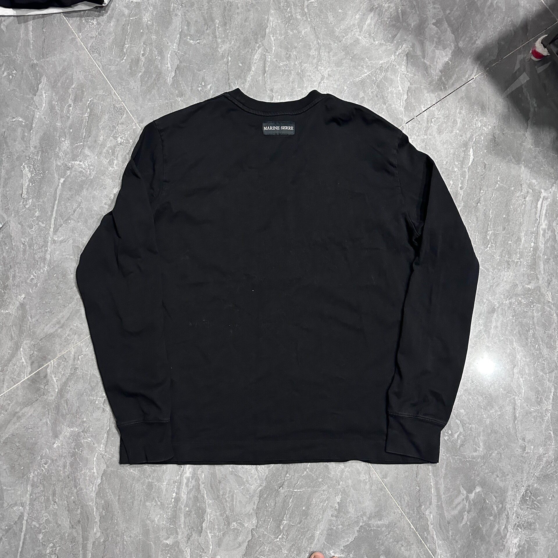 Marine Serre Black Moon Embroidered Top — front