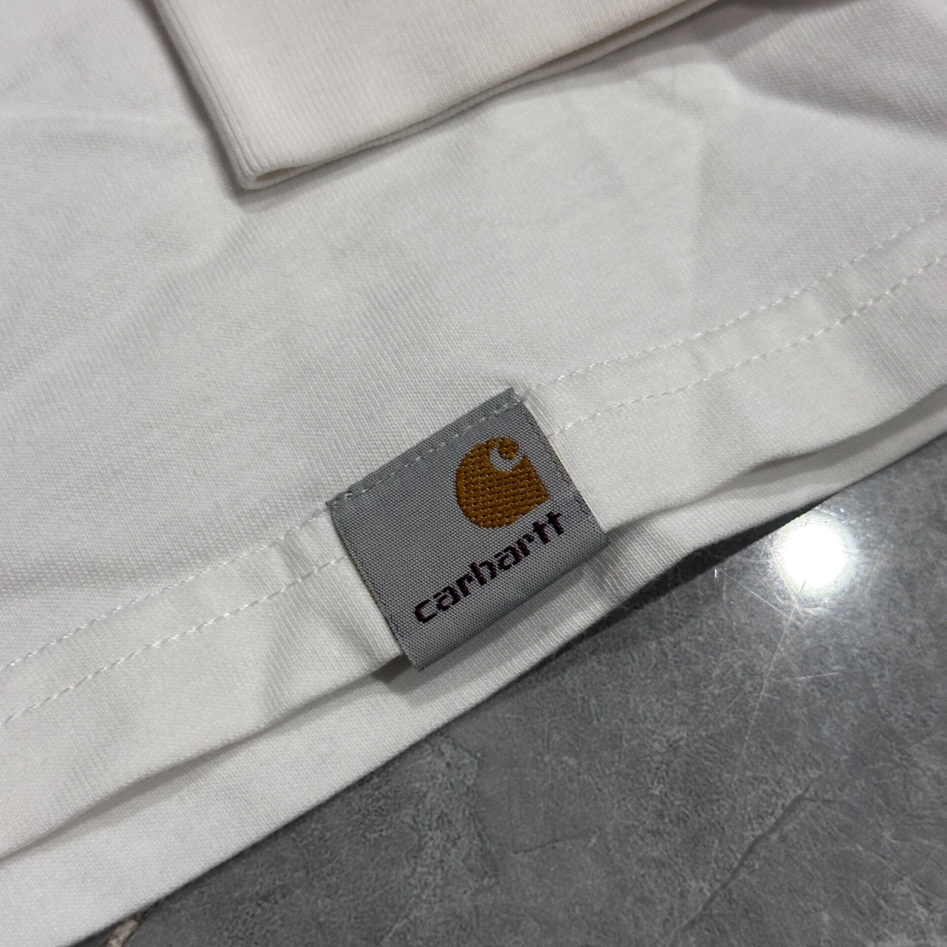 Carhartt White Long-Sleeve Shirt — front