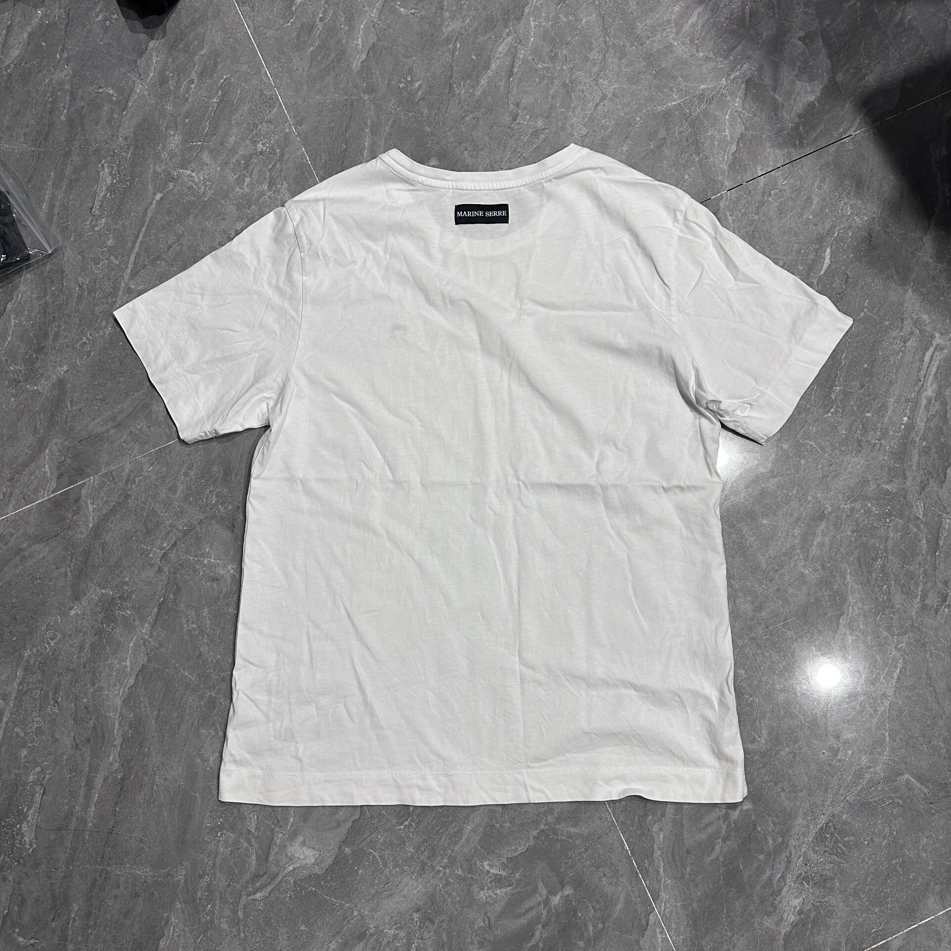 Marine Serre White Moon Logo T-Shirt — front