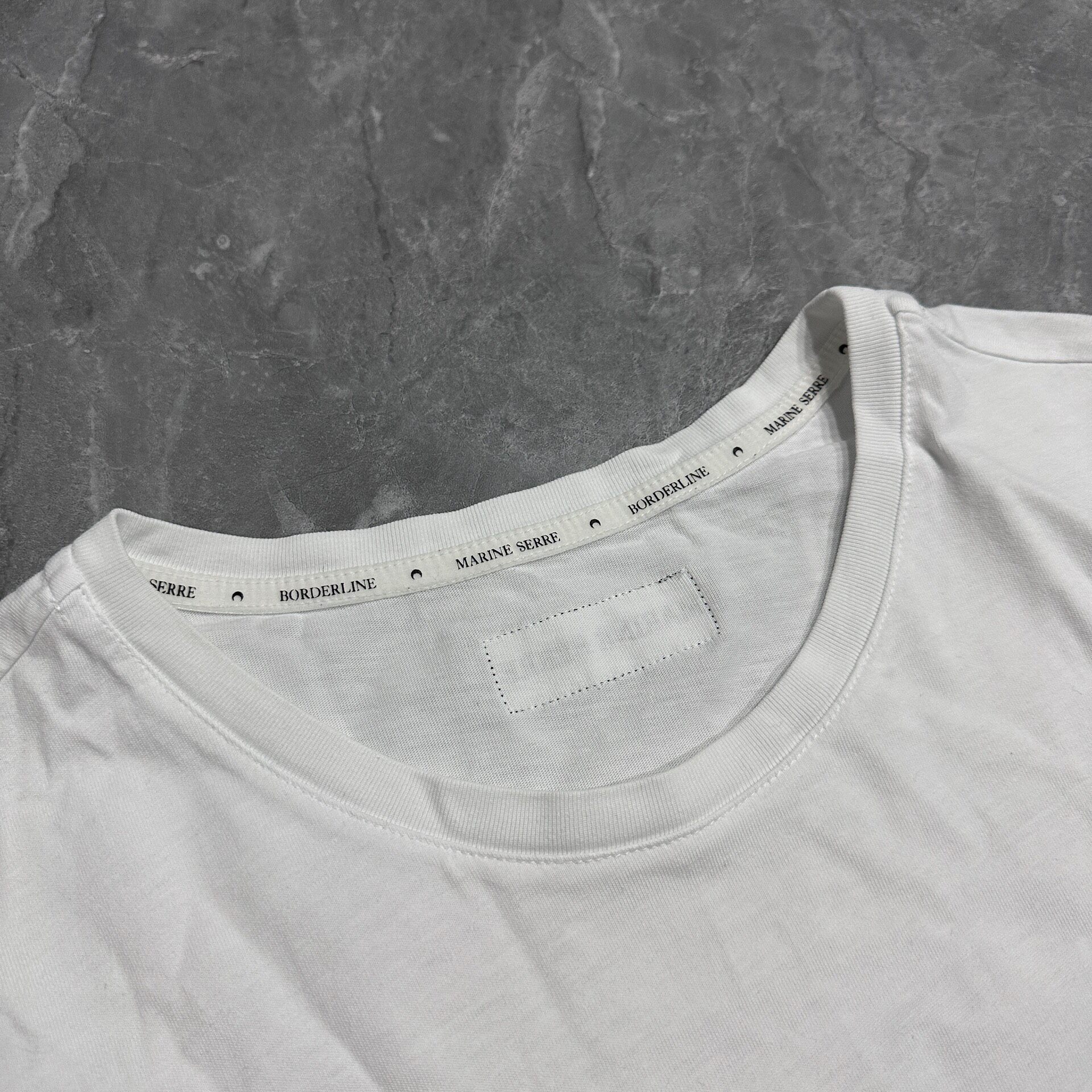 Marine Serre White Moon Logo T-Shirt — back