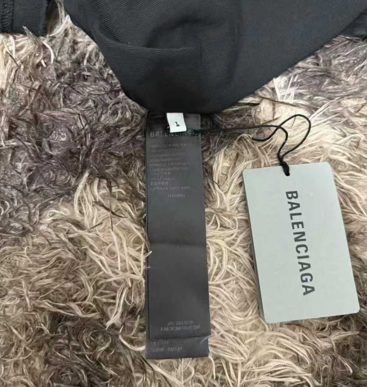 Balenciaga Black Distressed Short-sleeve Tee — back