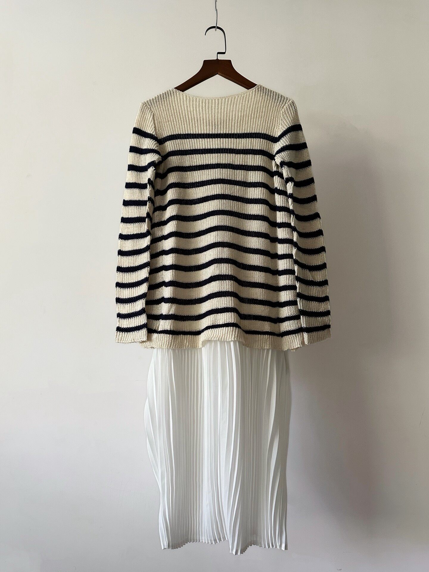 Junya Watanabe Pleated Sheer Dress — back