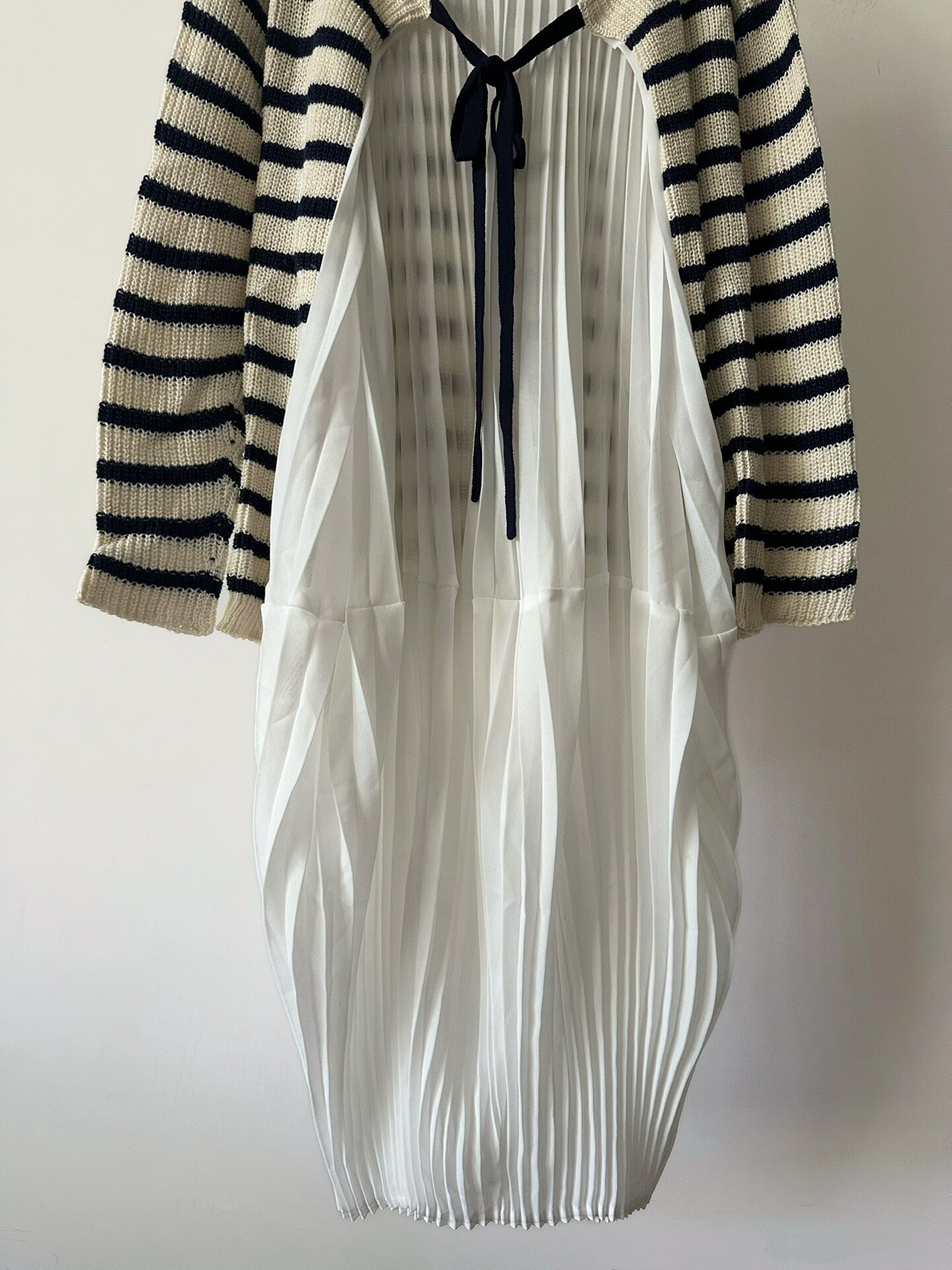 Junya Watanabe Pleated Sheer Dress — detail