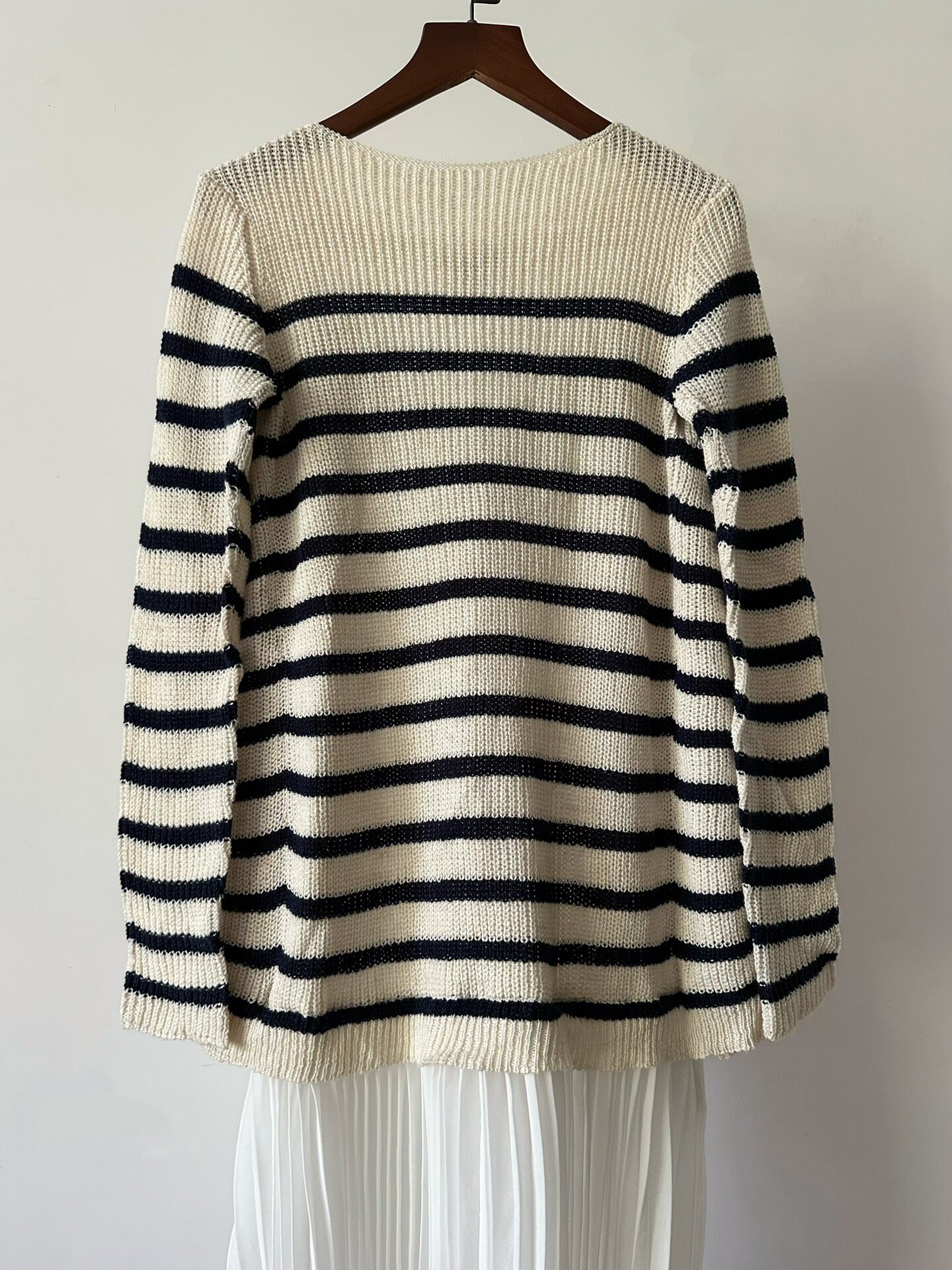 Junya Watanabe Pleated Sheer Dress — label