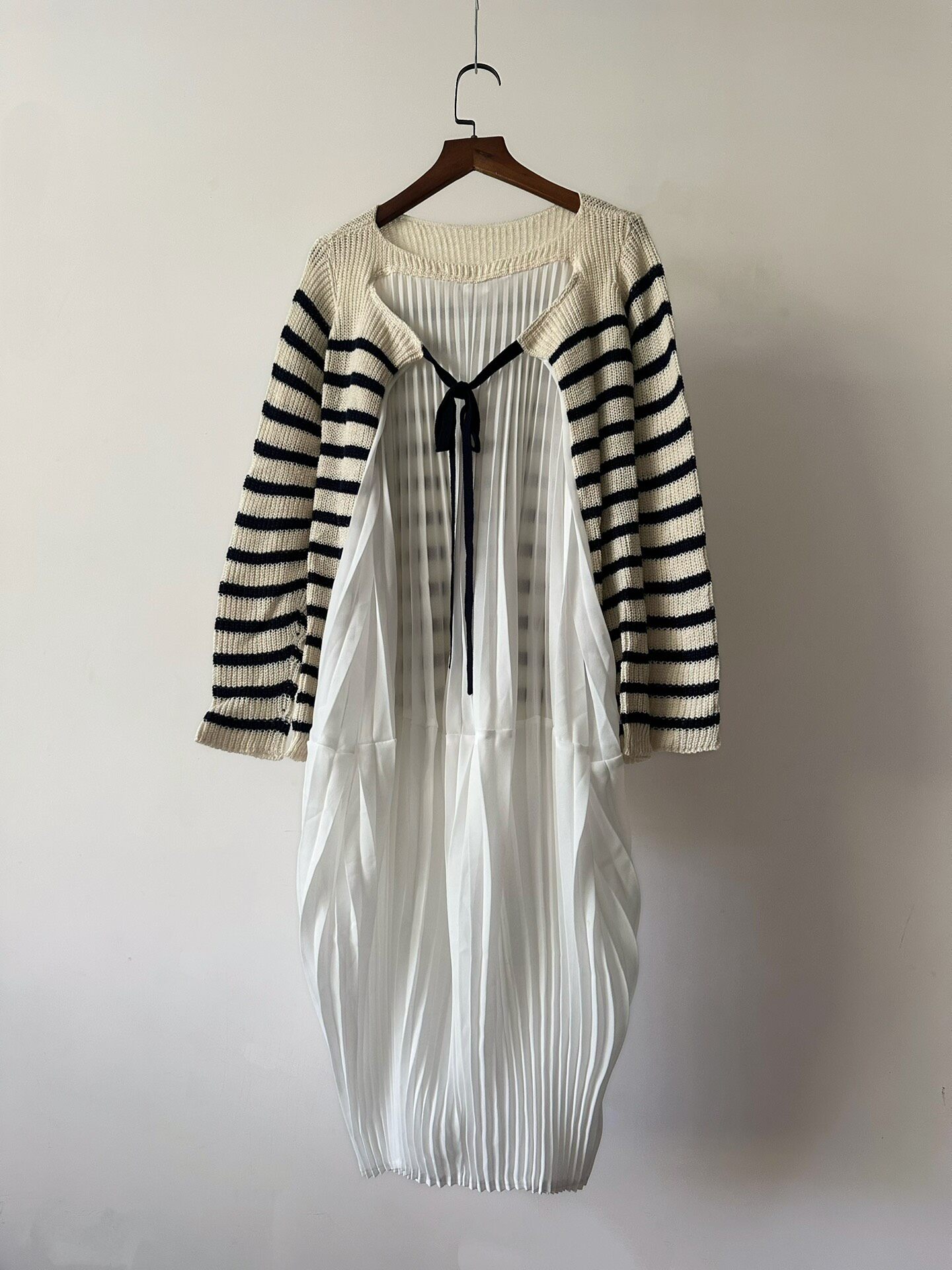 Junya Watanabe Pleated Sheer Dress