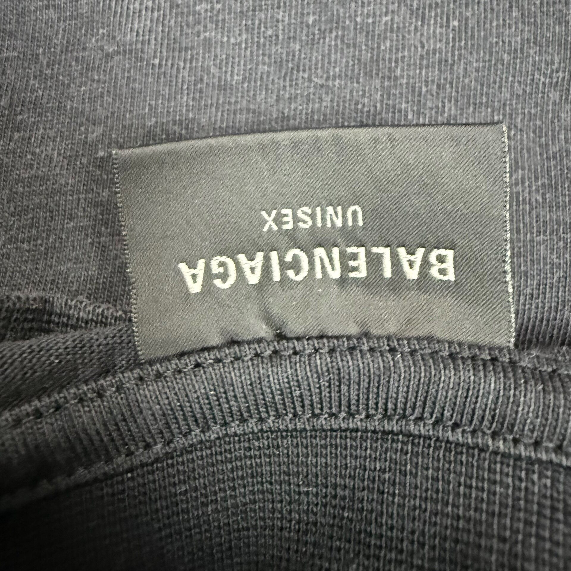 Balenciaga SS25 Distressed T-Shirt — detail