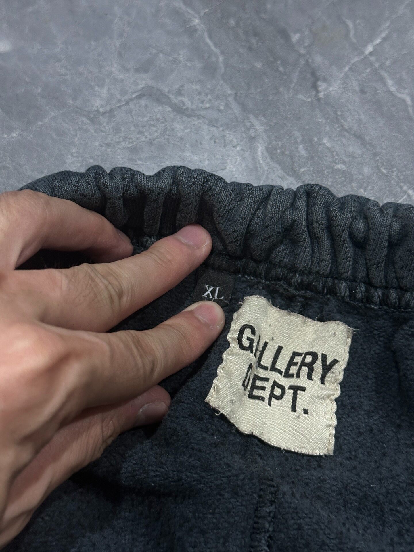 Gallery Dept Limited Paint Splatter Sweatpants — label