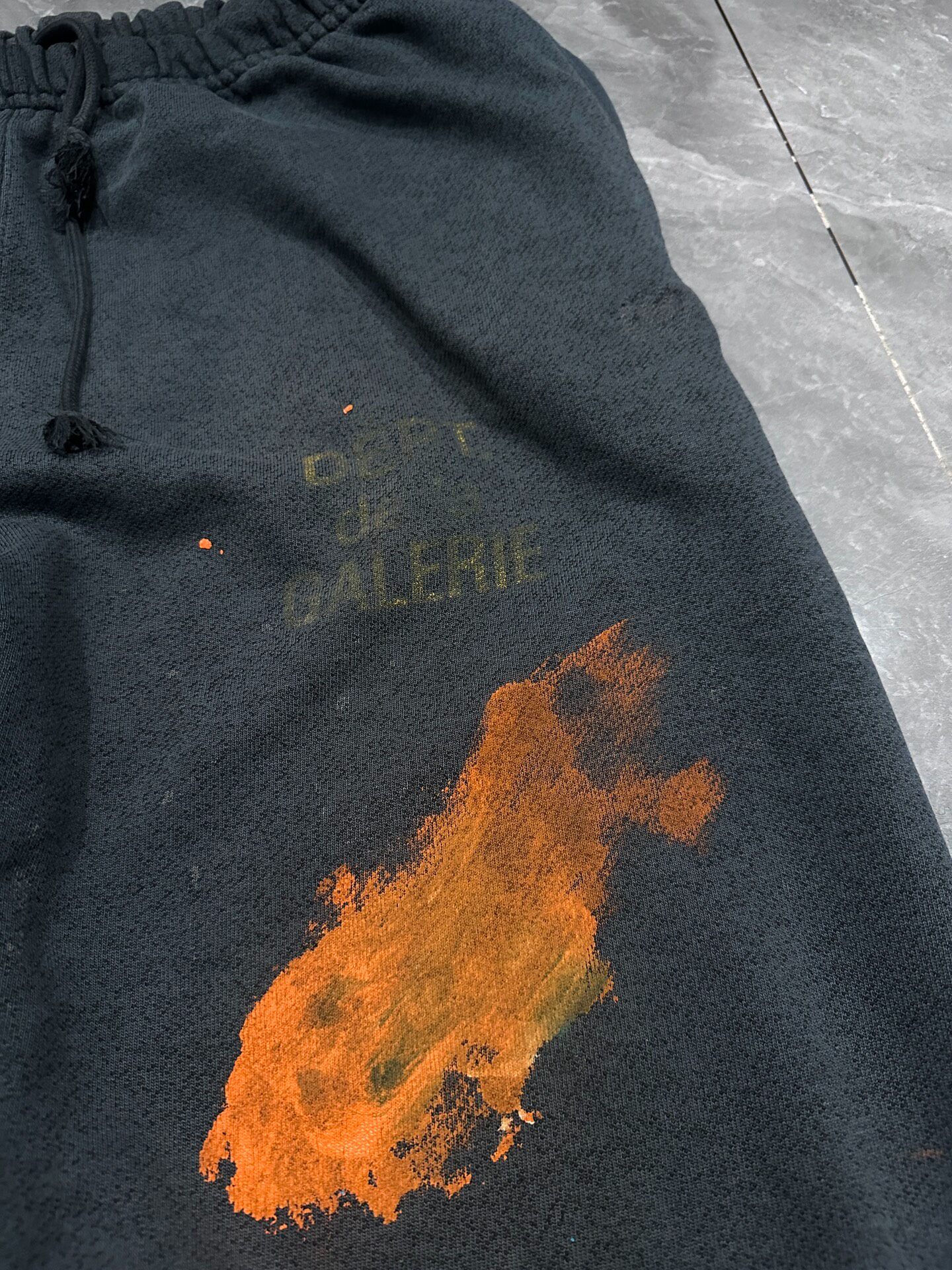 Gallery Dept Limited Paint Splatter Sweatpants — detail
