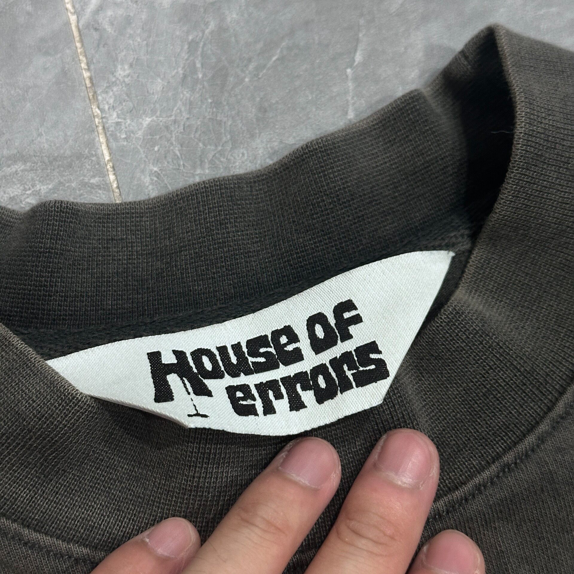 House of Error 23SS Oversized Eye T-Shirt — label
