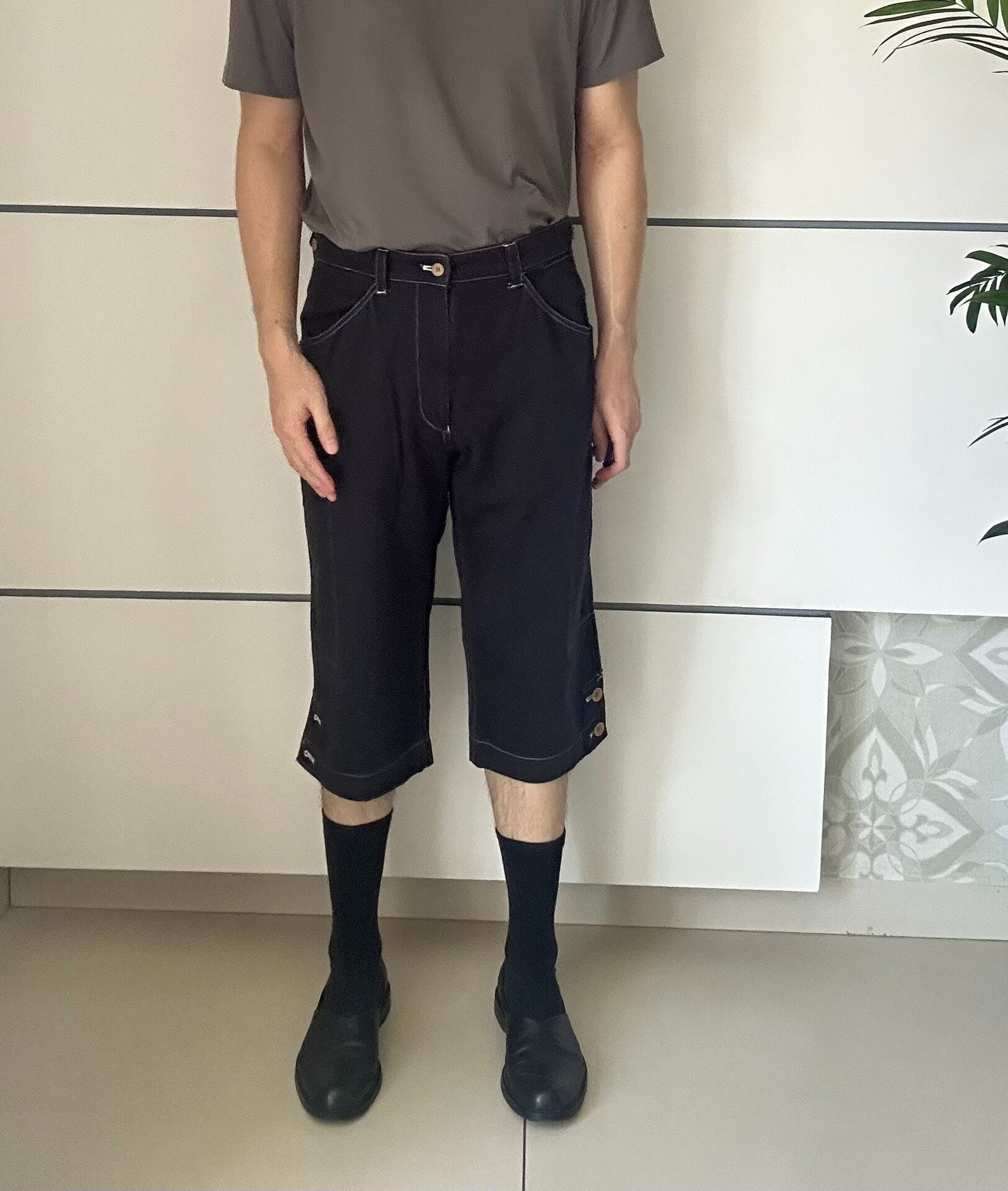 Issey Miyake Workwear Shorts — label