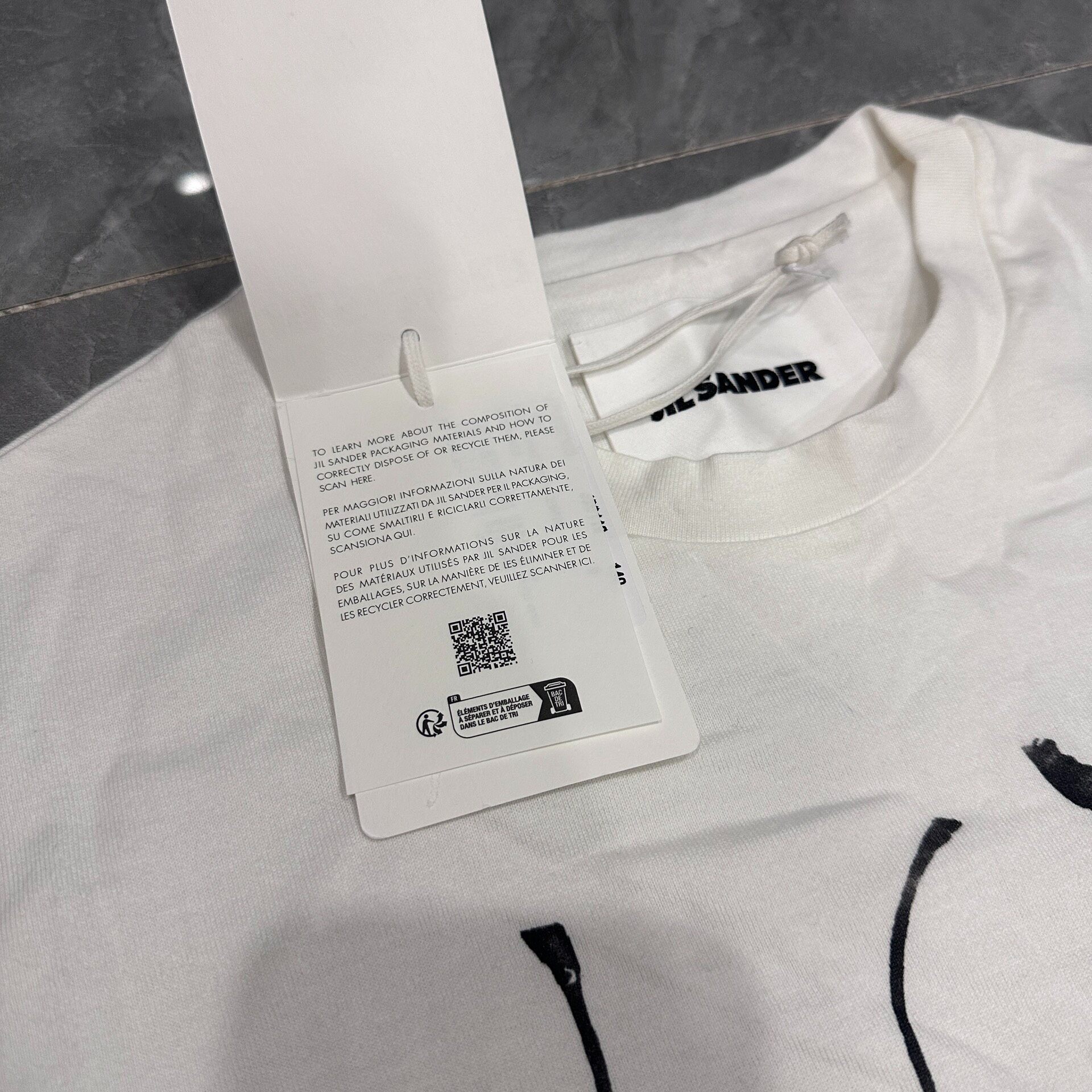 Jil Sander Cherry Long-Sleeve Top — back