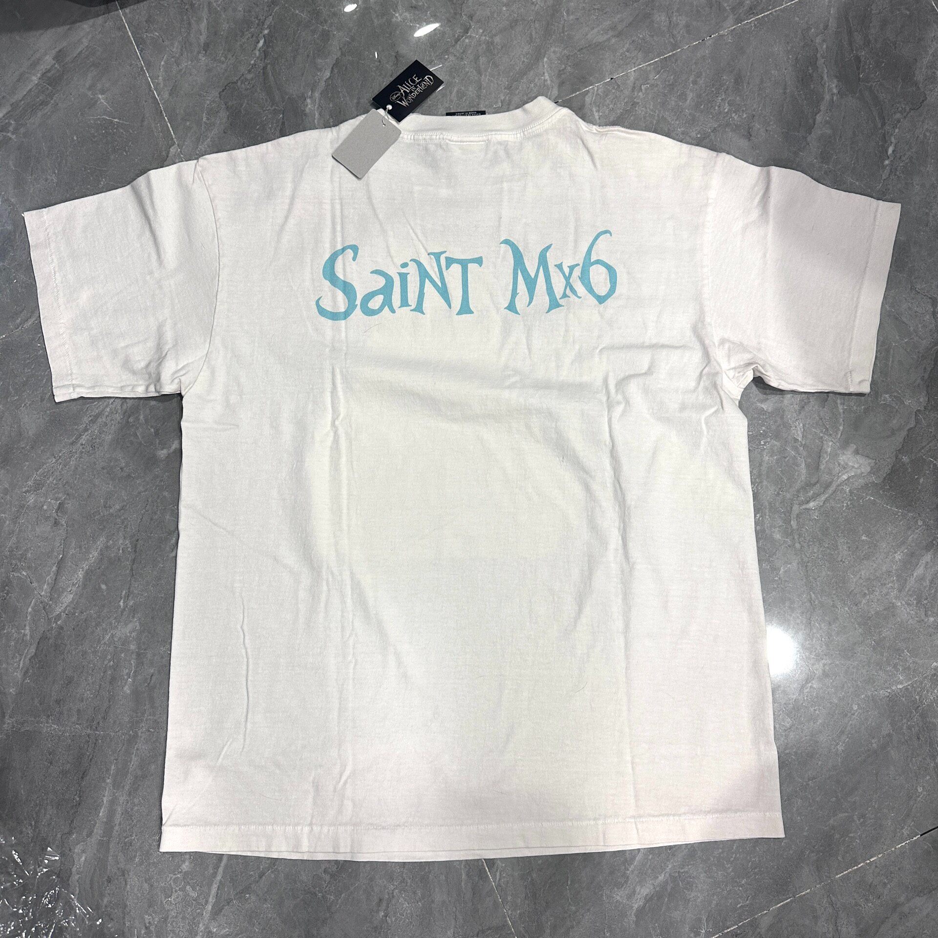 Saint Michael White Queen Graphic T-Shirt — front