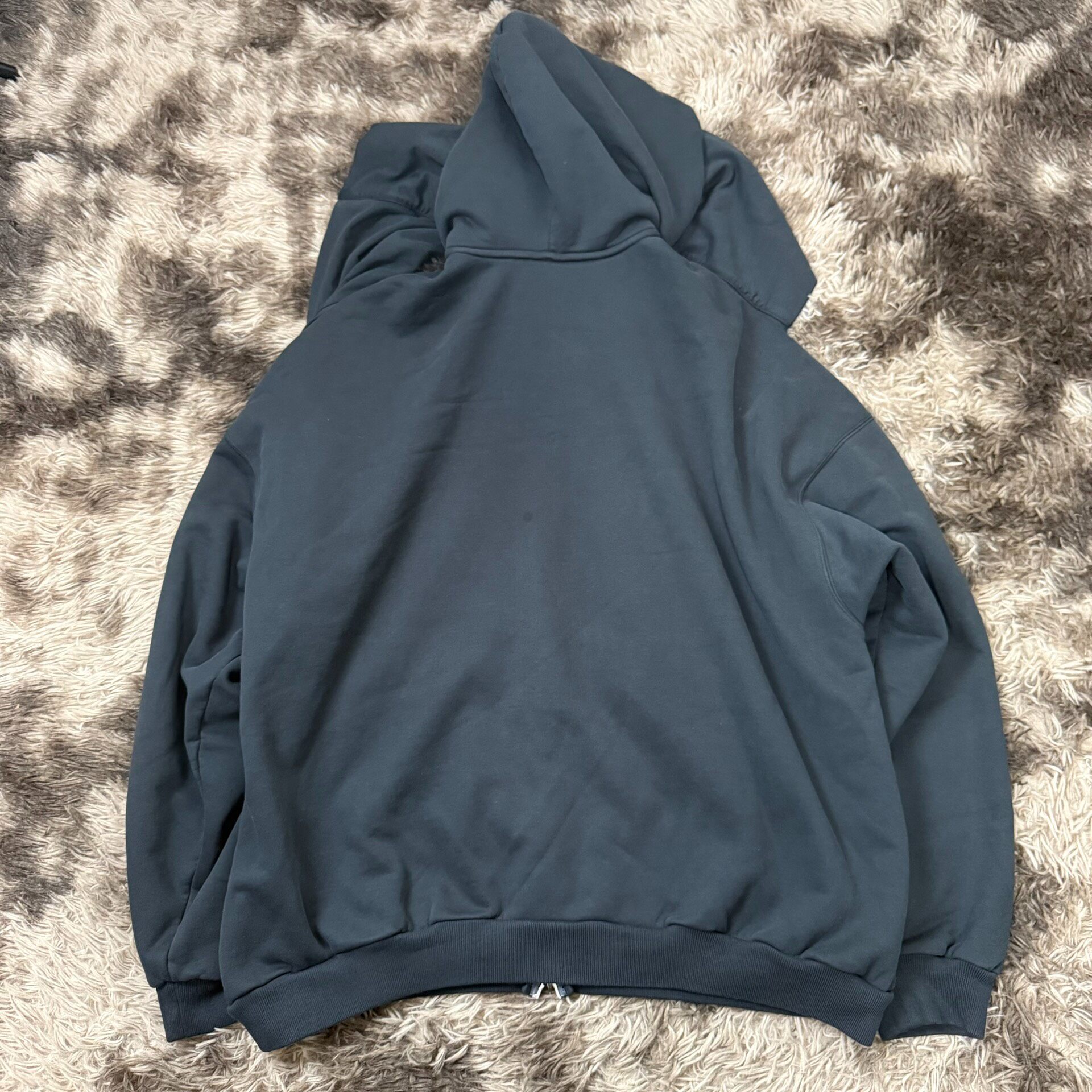 Balenciaga 24FW Double Hood Zip Hoodie — detail