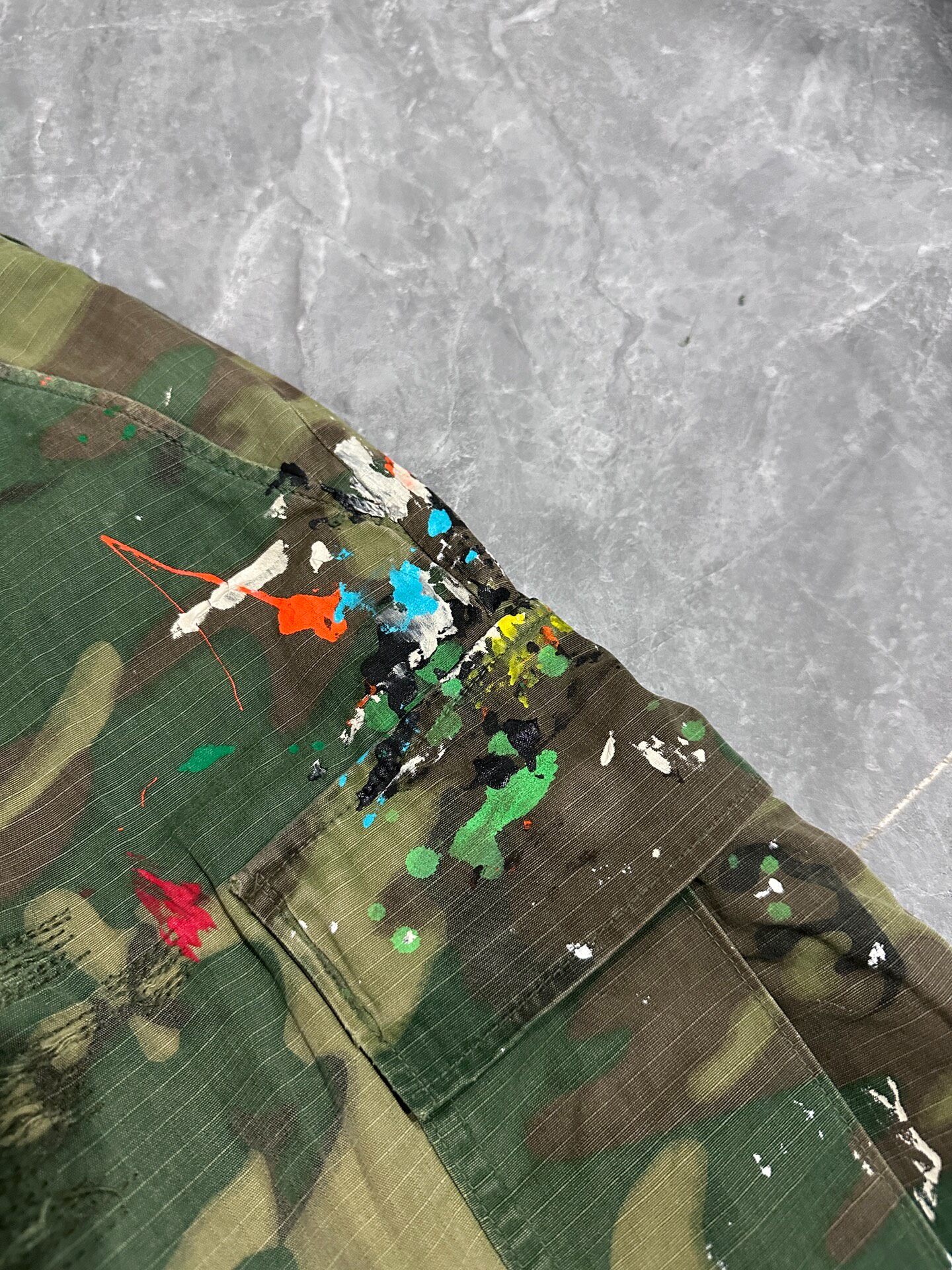 Gallery Dept Camo Leopard Flared Jeans — detail