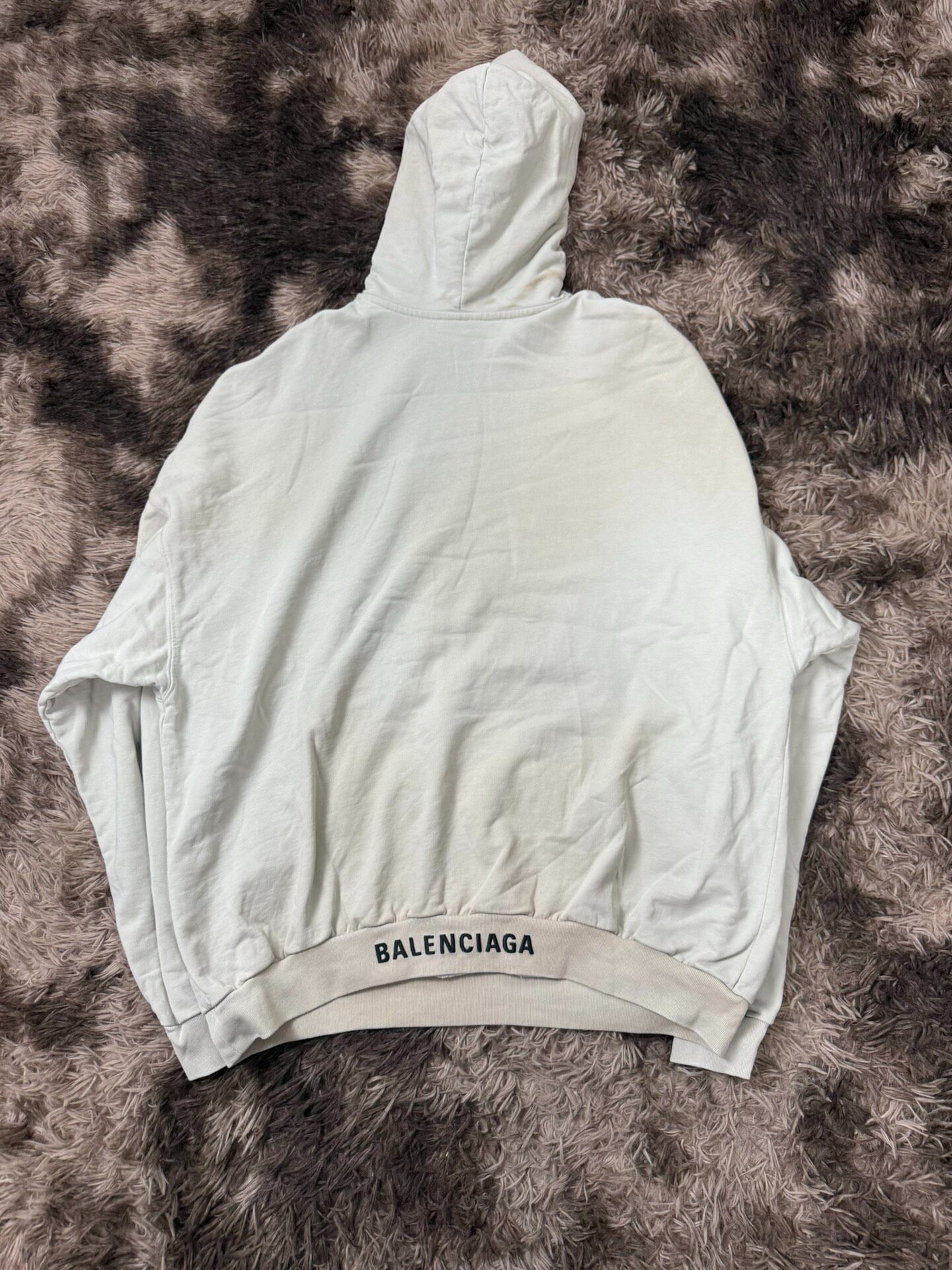 Balenciaga 23SS Mud-Dyed Hoodie — back