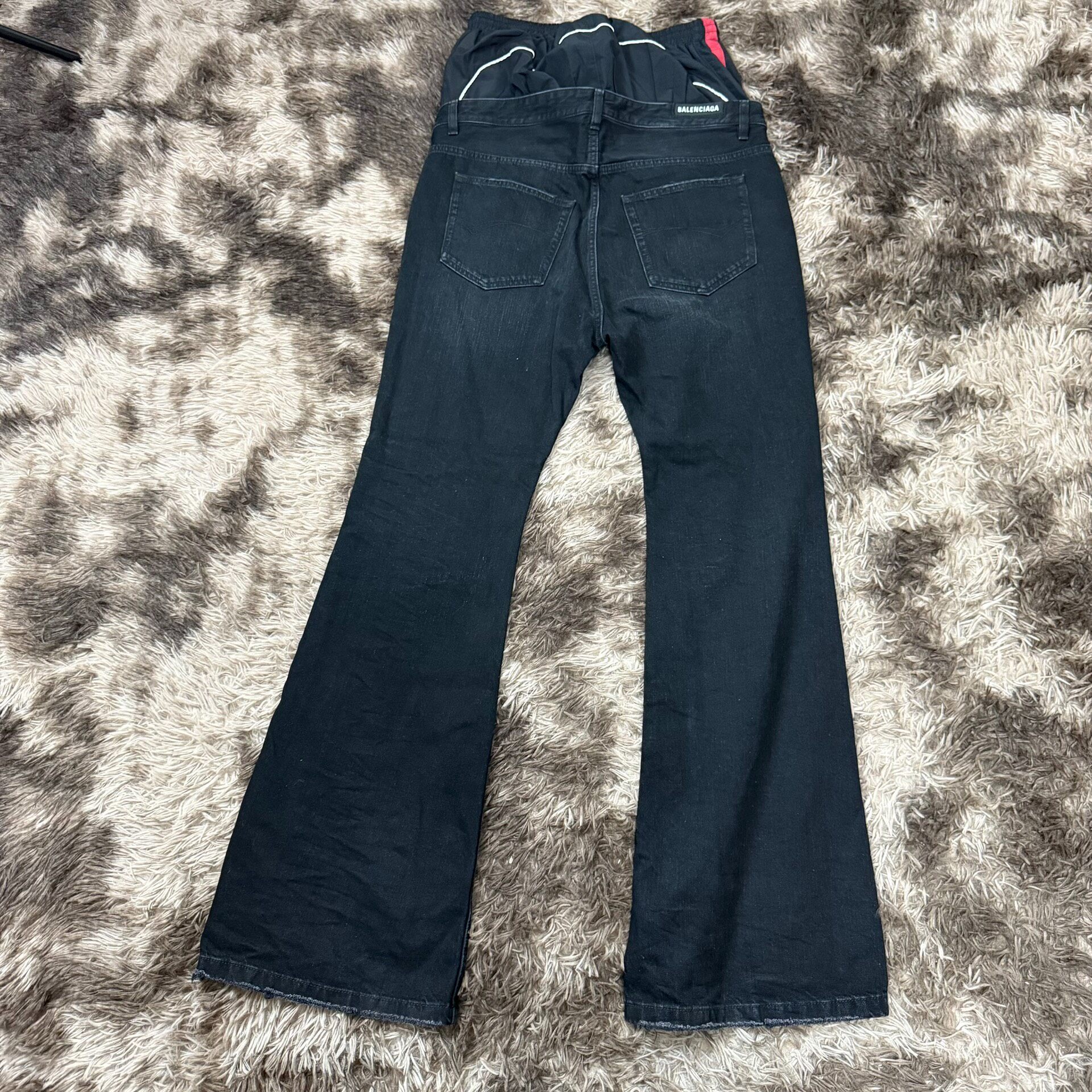 Balenciaga 25SS Flared Denim Jeans — back