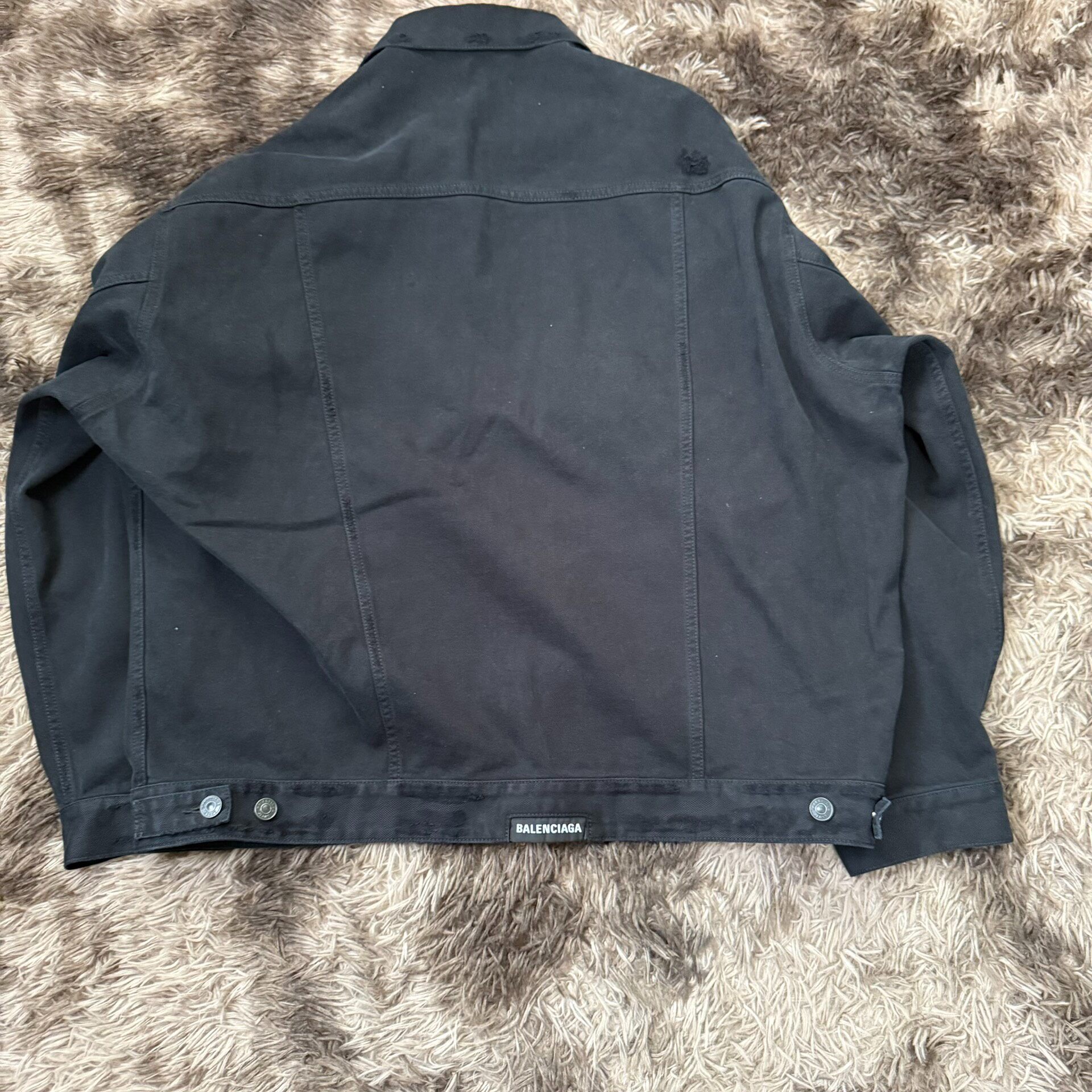 Balenciaga Valentine Denim Jacket — back