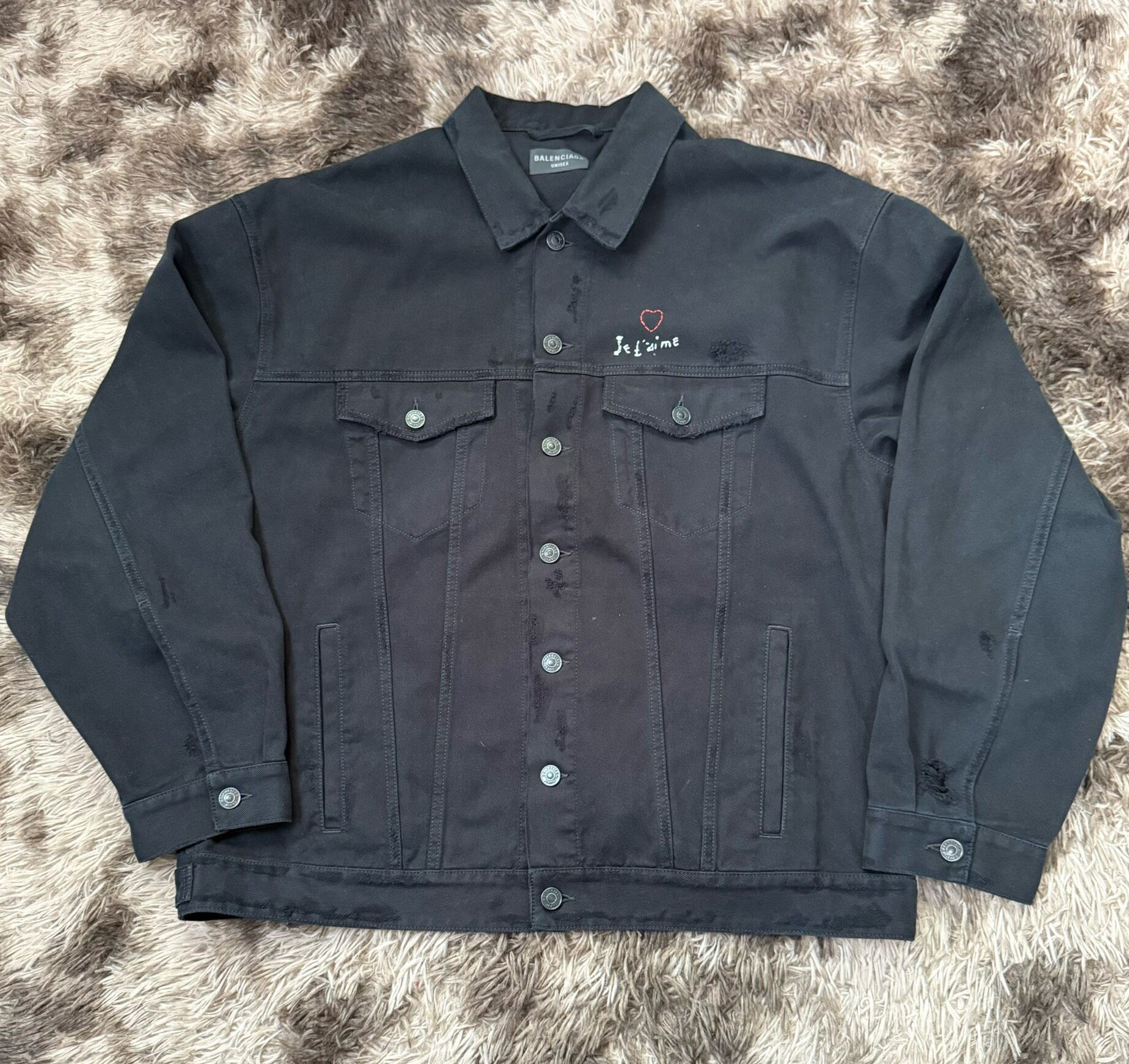 Balenciaga Valentine Denim Jacket